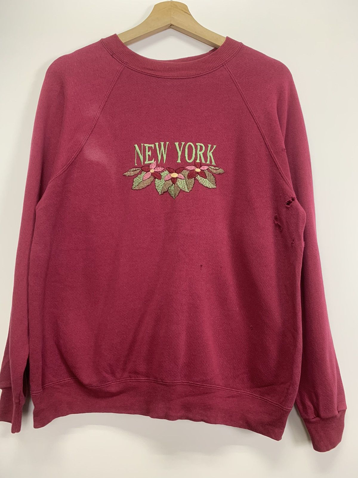 Vintage Vintage 80s New York Sweater Size US S / EU 44-46 / 1 - 2 Thumbnail