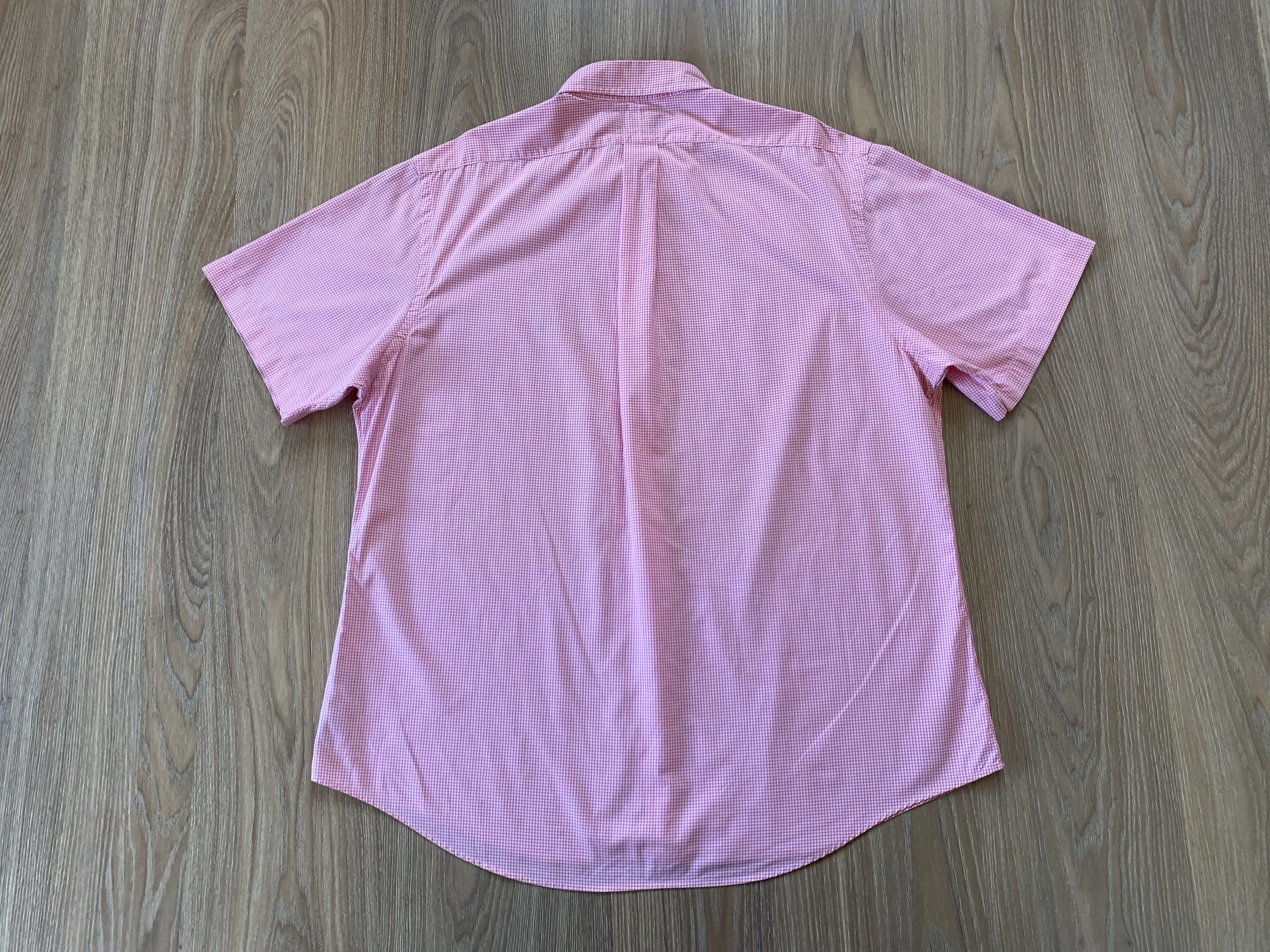 Polo Ralph Lauren × Ralph Lauren × Vintage Polo Ralph Lauren Pink Custom Fit Dress Short Sleeve Shirt Size US S / EU 44-46 / 1 - 3 Thumbnail
