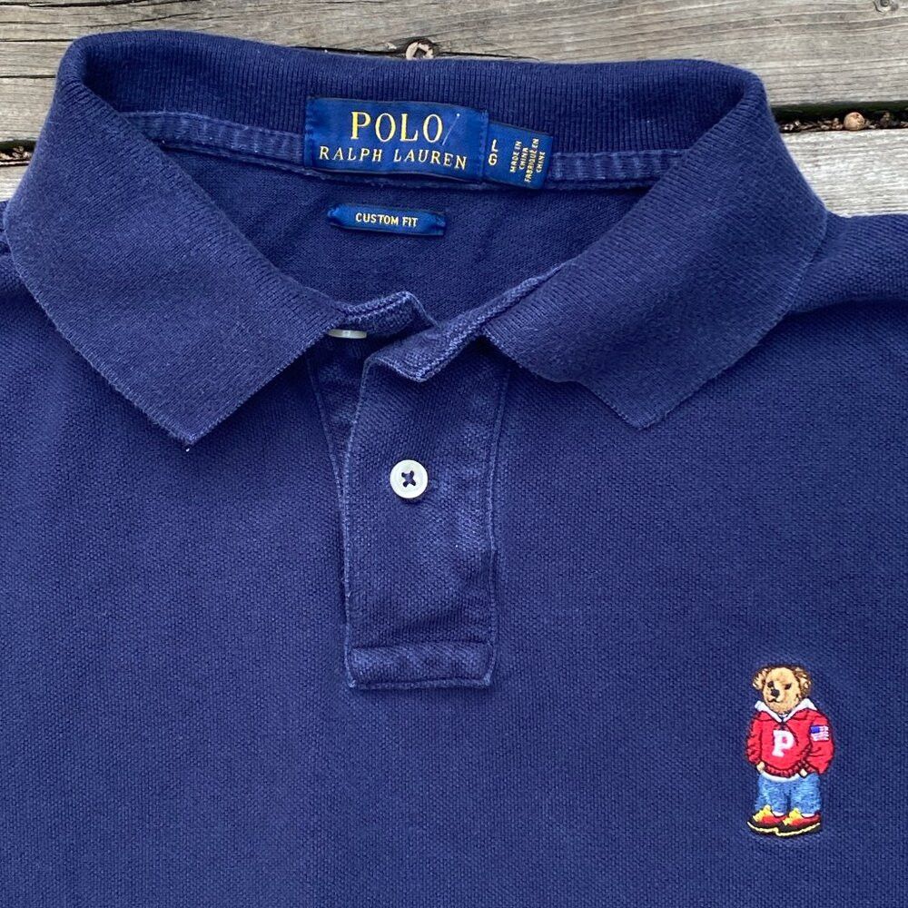 Polo Ralph Lauren Vintage Polo Ralph Lauren Polo Bear Embroidered Logo Shirt Size US L / EU 52-54 / 3 - 5 Thumbnail