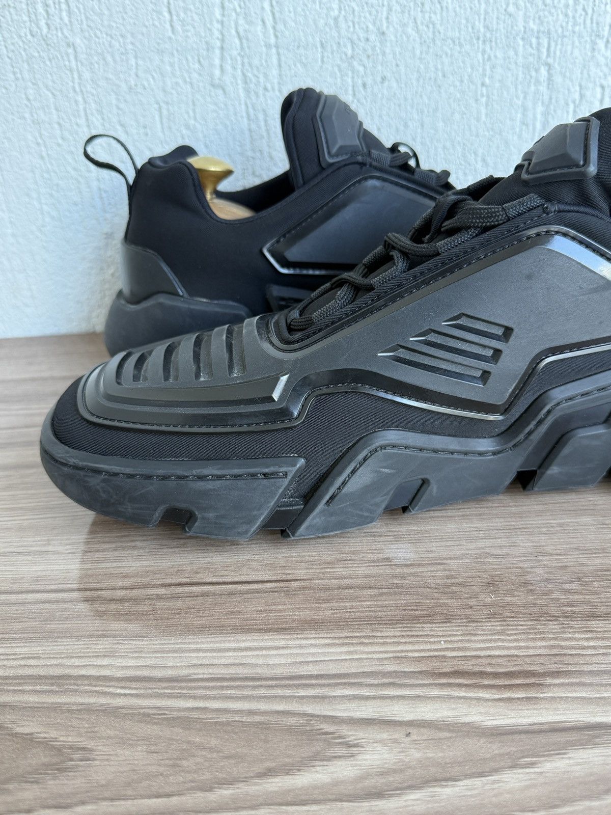Prada 😤🔥 techno stretch fabric sneakers Size US 10 / EU 43 - 18 Thumbnail