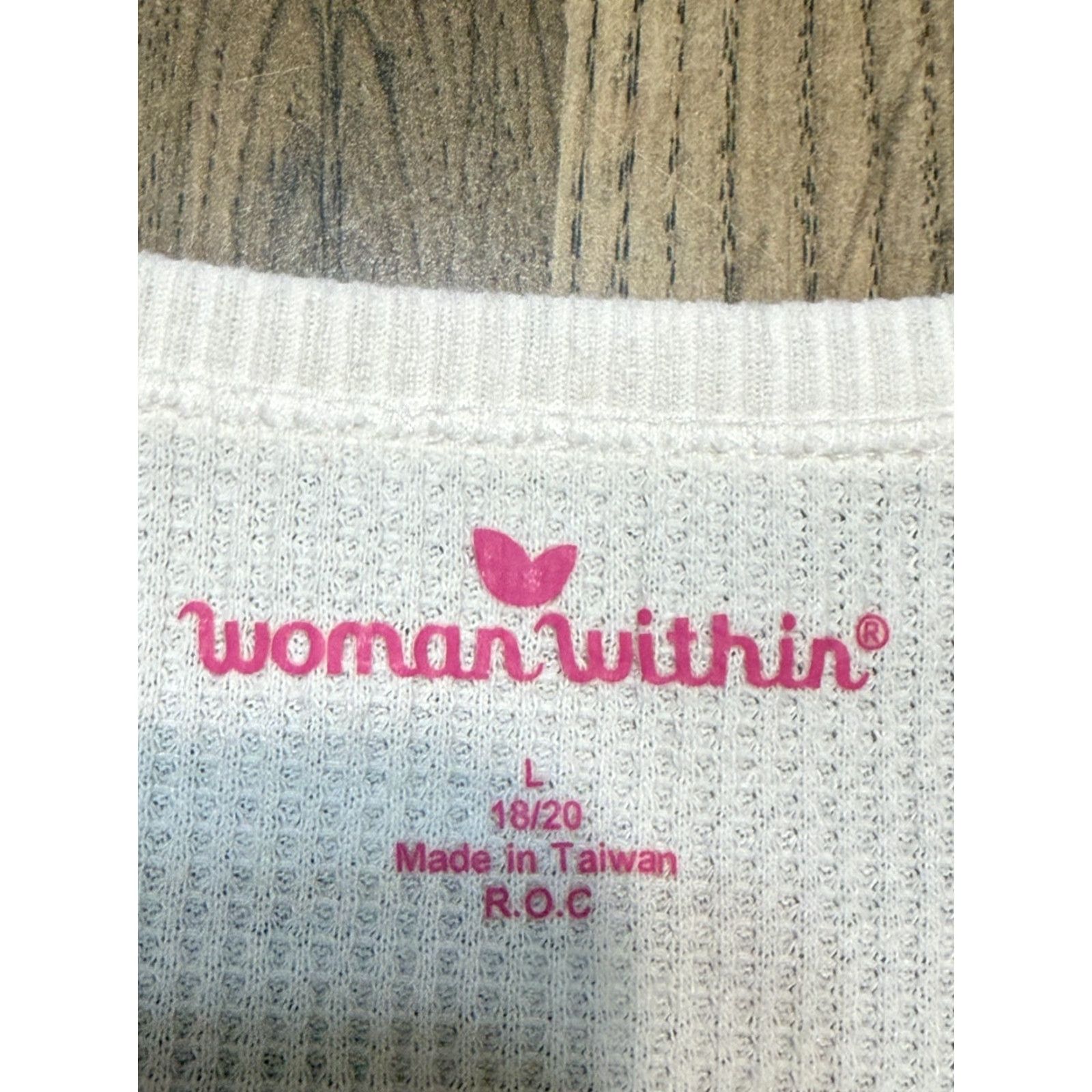 Vintage Woman Within Shirt Women's Size Large White Long Sleeve Crewneck Size L / US 10 / IT 46 - 5 Thumbnail