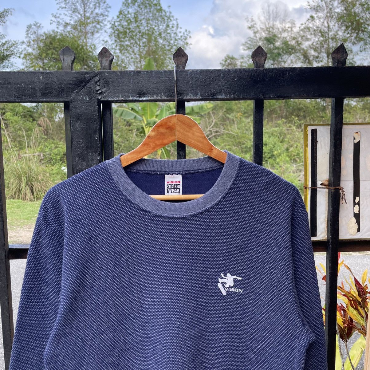 Vision Streetwear 🔥Vintage 90s Vision Streetwear Long Sleeves Waffle Tee Size US M / EU 48-50 / 2 - 4 Thumbnail