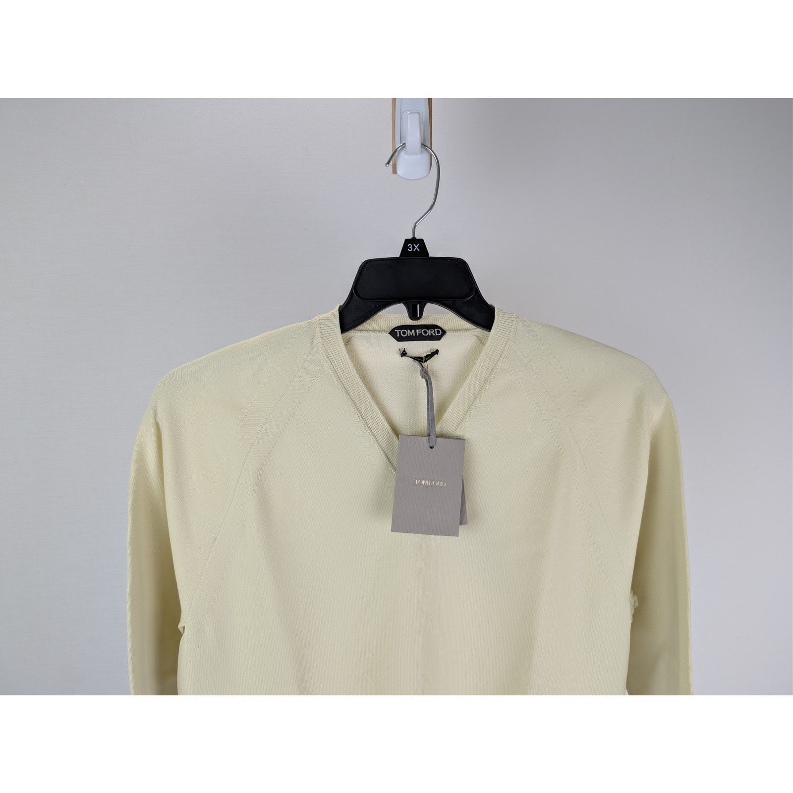 Tom Ford o1rshd1 Knitwear Crewneck Sweatshirt Sweater in Cream Size US M / EU 48-50 / 2 - 3 Thumbnail
