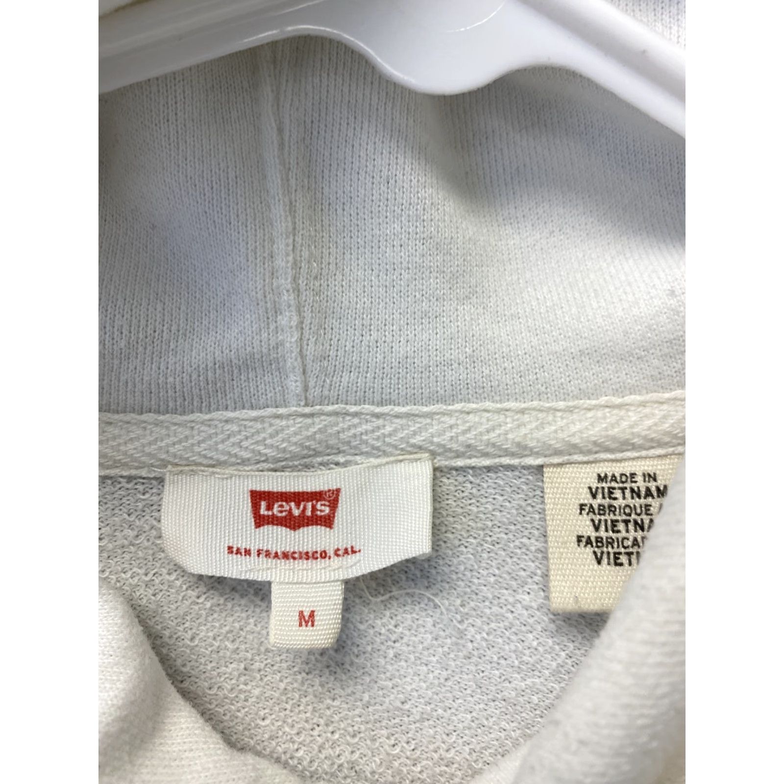 Levi's VINTAGE LEVI'S Graphic Hoodie Jumper White Cotton Jersey Regular Womens Medium Grey /100-33 Size M / US 6-8 / IT 42-44 - 3 Thumbnail