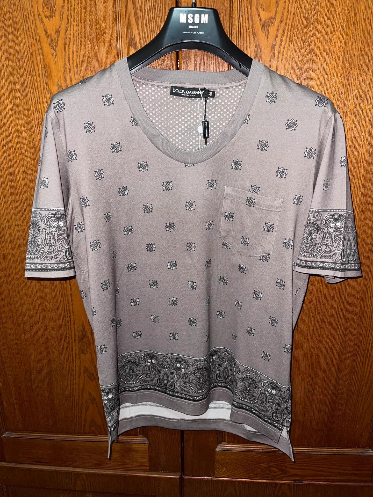 Dolce & Gabbana Dolce & Gabbana Slim Fit 100% Cotton SS Tee 44 Size US S / EU 44-46 / 1 - 1 Thumbnail