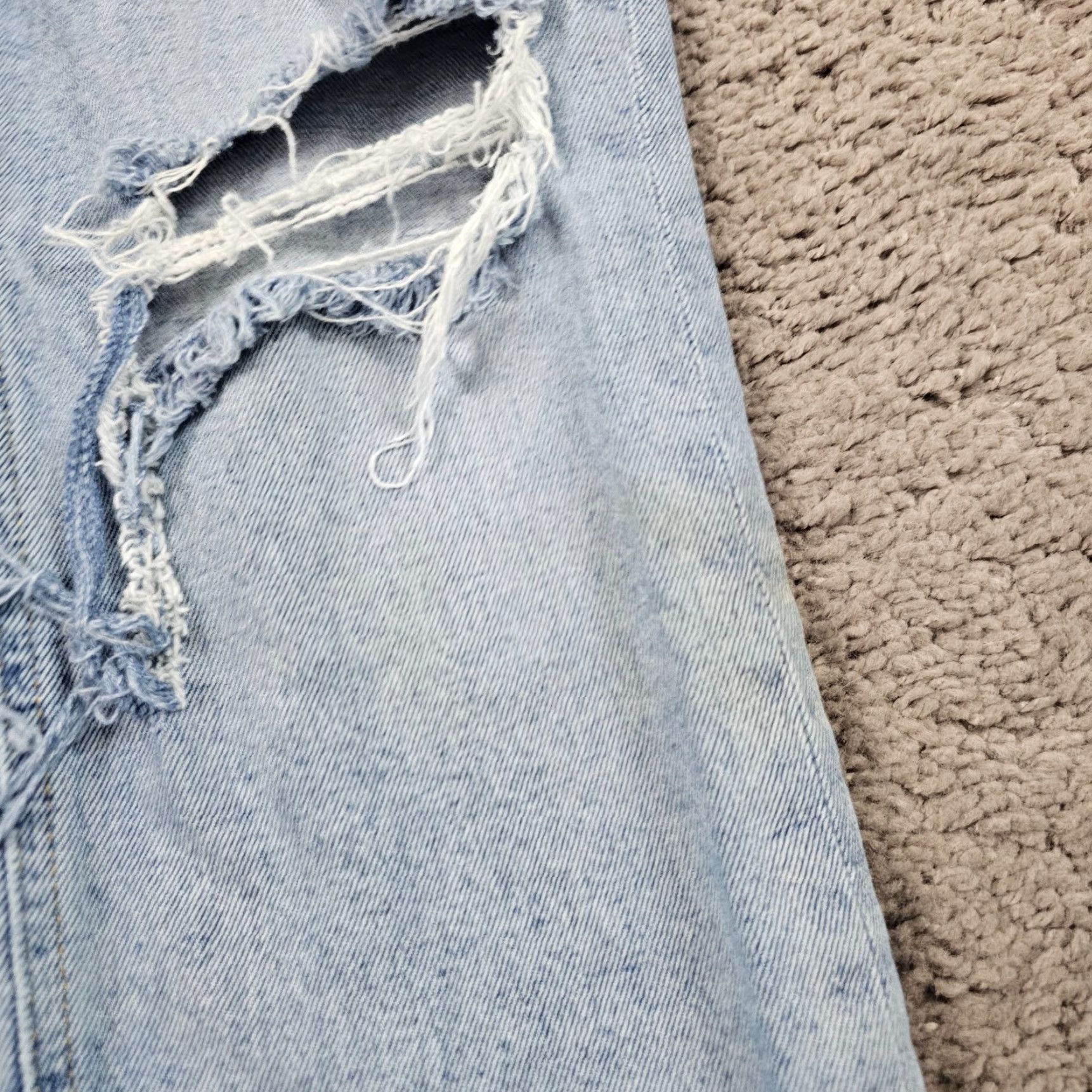 Citizens Of Humanity VINTAGE Citizens of Humanity Jeans Women's Straight Crop Distressed Jolene 25x26 Blue 90s Size 25" / US 0 / IT 36 - 2 Thumbnail