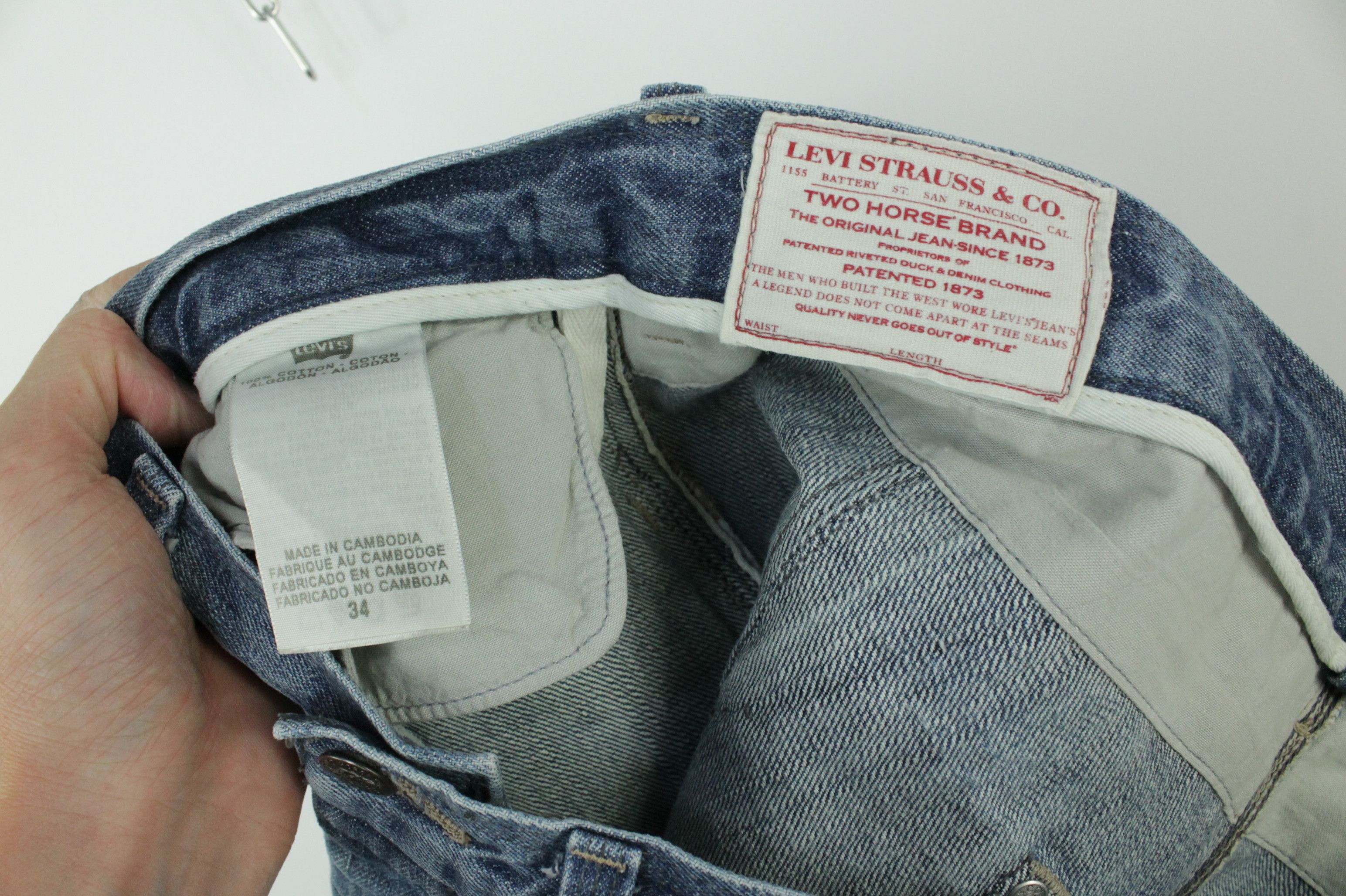 Levi's Vintage Levi's Cropped Selvedge Denim Jeans Size US 34 / EU 50 - 8 Thumbnail