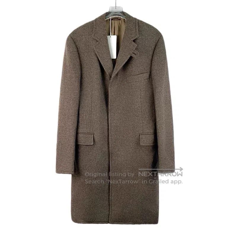 Hermes Hermes Caramel Wool Notched Collar Long Sleeve Overcoat Size US M / EU 48-50 / 2 - 1 Thumbnail