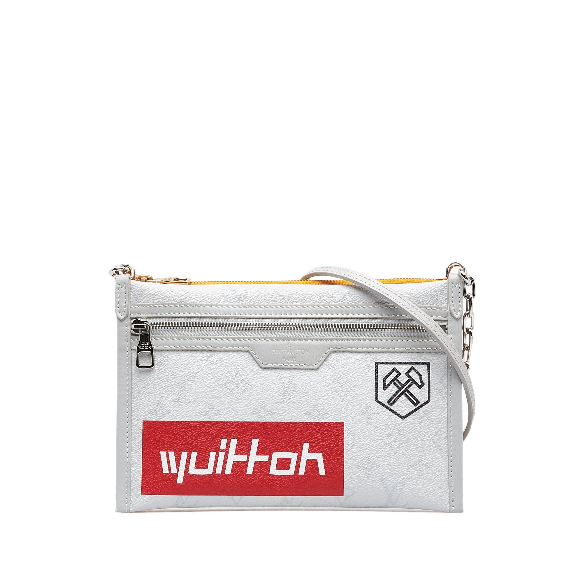 Louis Vuitton Louis Vuitton Monogram Antartica Double Flat Messenger Gray Size ONE SIZE - 1 Thumbnail