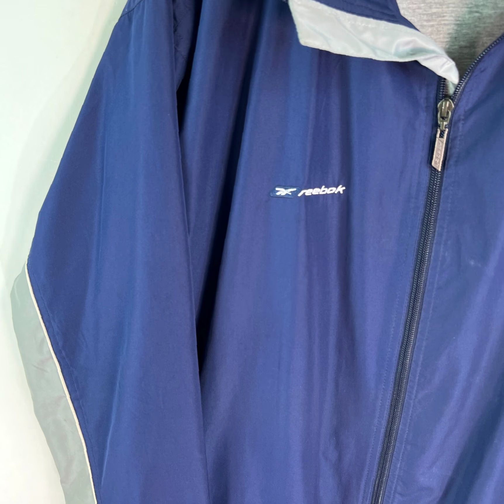 Reebok Reebok Windbreaker Jacket Mens Size Medium Blue Long Sleeve Full Zip Size US M / EU 48-50 / 2 - 3 Thumbnail