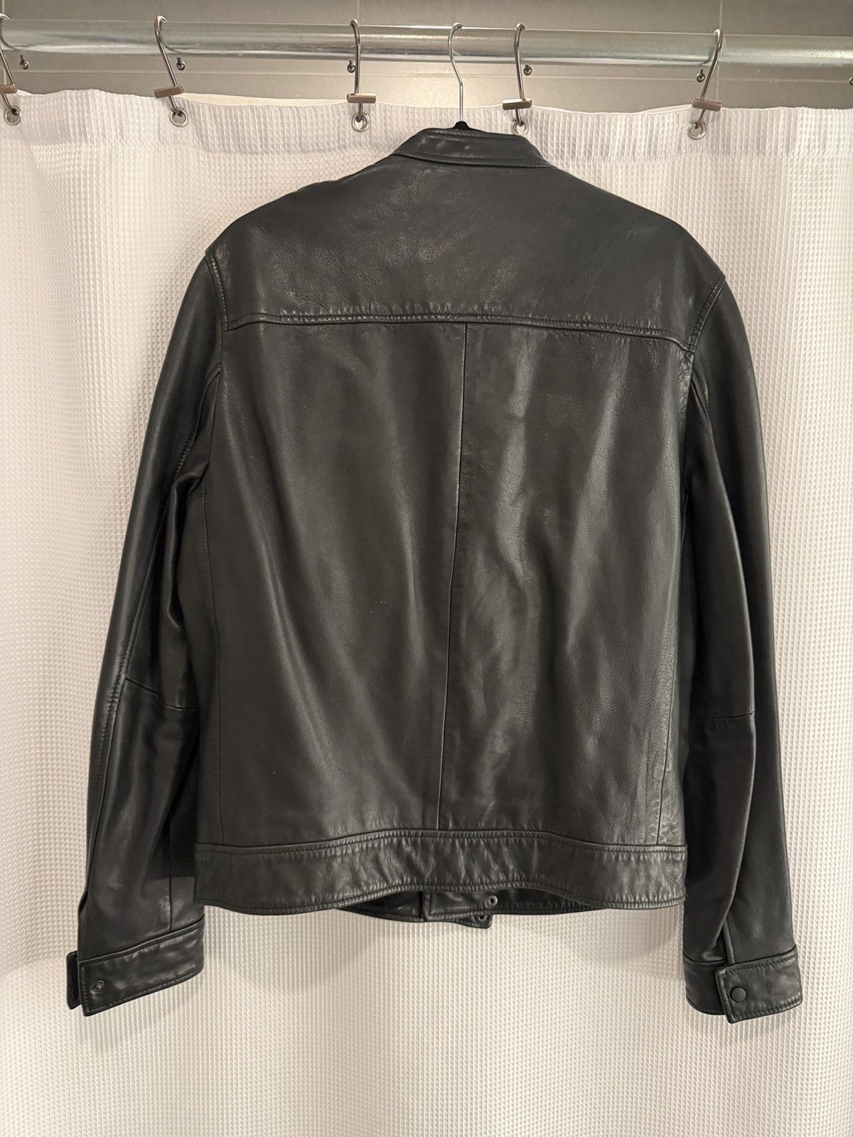 Allsaints ALLSAINTS Men’s Racer Leather Jacket Size US M / EU 48-50 / 2 - 2 Thumbnail