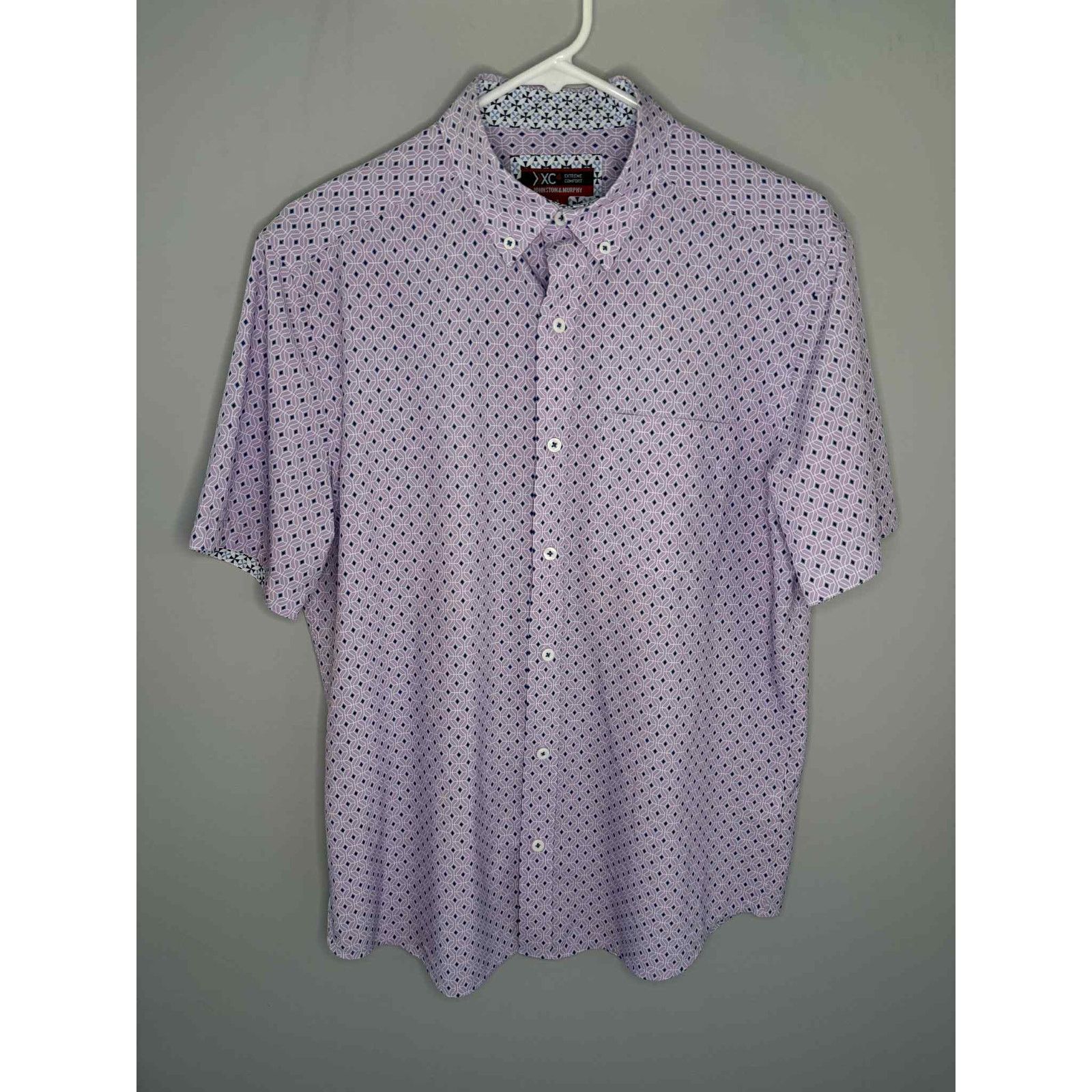 Johnston & Murphy Johnston & Murphy XC4 Extreme Comfort Button-Down Purple Size US S / EU 44-46 / 1 - 2 Thumbnail