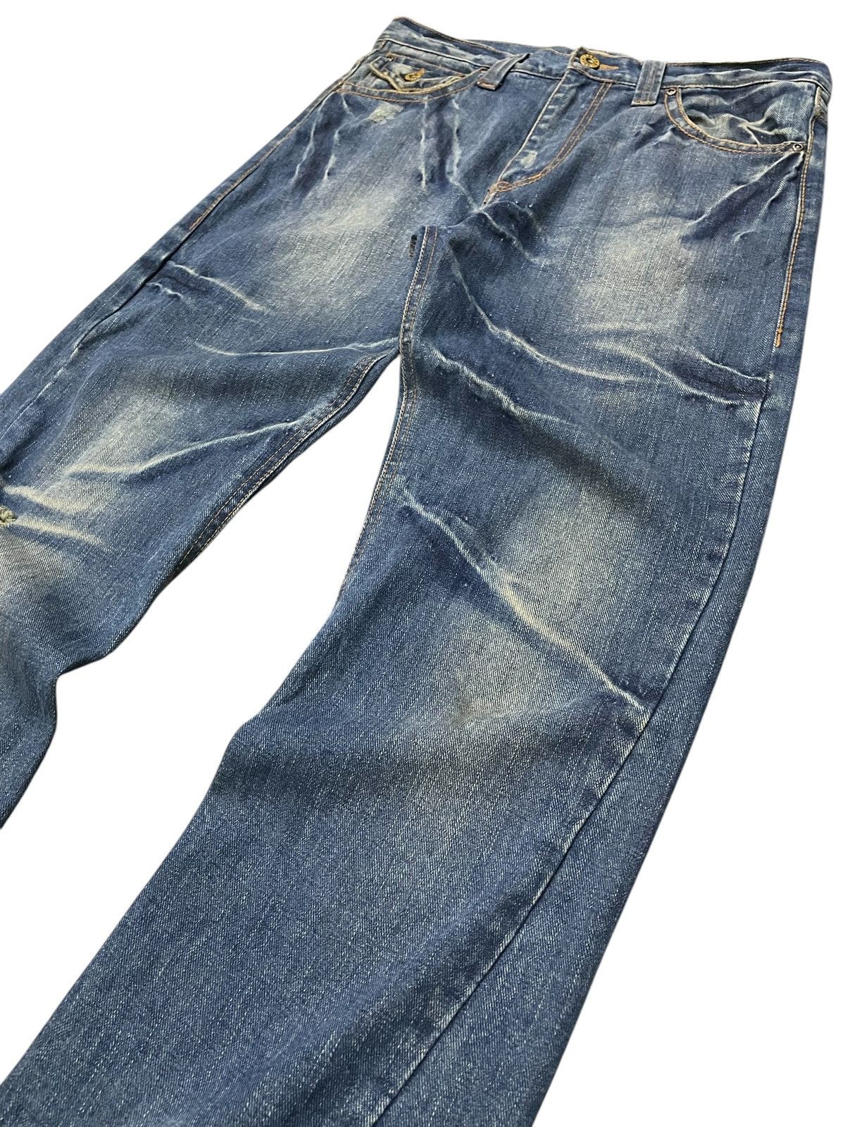 Hysteric Glamour × In The Attic Nylaus Japan Studded & Gems Claws Mark Spiral Flare Jeans Size US 32 / EU 48 - 10 Thumbnail