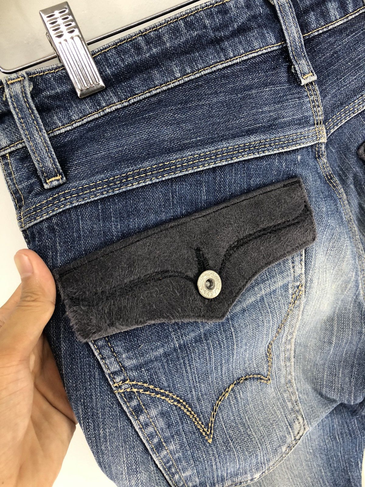 Edwin × Vintage Vintage Edwin Distressed Faded Blue Jeans Size US 28 / EU 44 - 18 Thumbnail