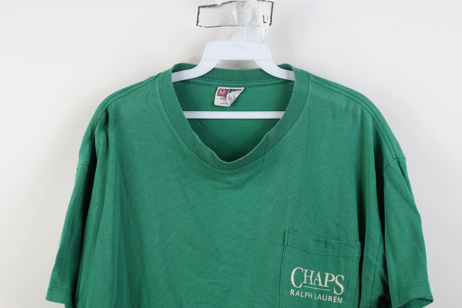 Polo Ralph Lauren Vintage 90s Chaps Ralph Lauren Pocket T-Shirt Green USA Size US L / EU 52-54 / 3 - 2 Thumbnail