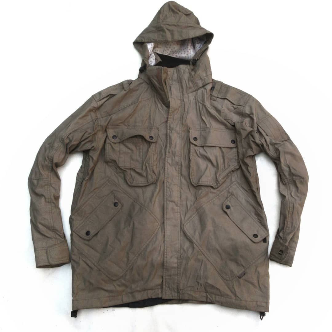 Aquascutum Quiksilver Board Multi pocket jacket on wax material Size US L / EU 52-54 / 3 - 1 Thumbnail