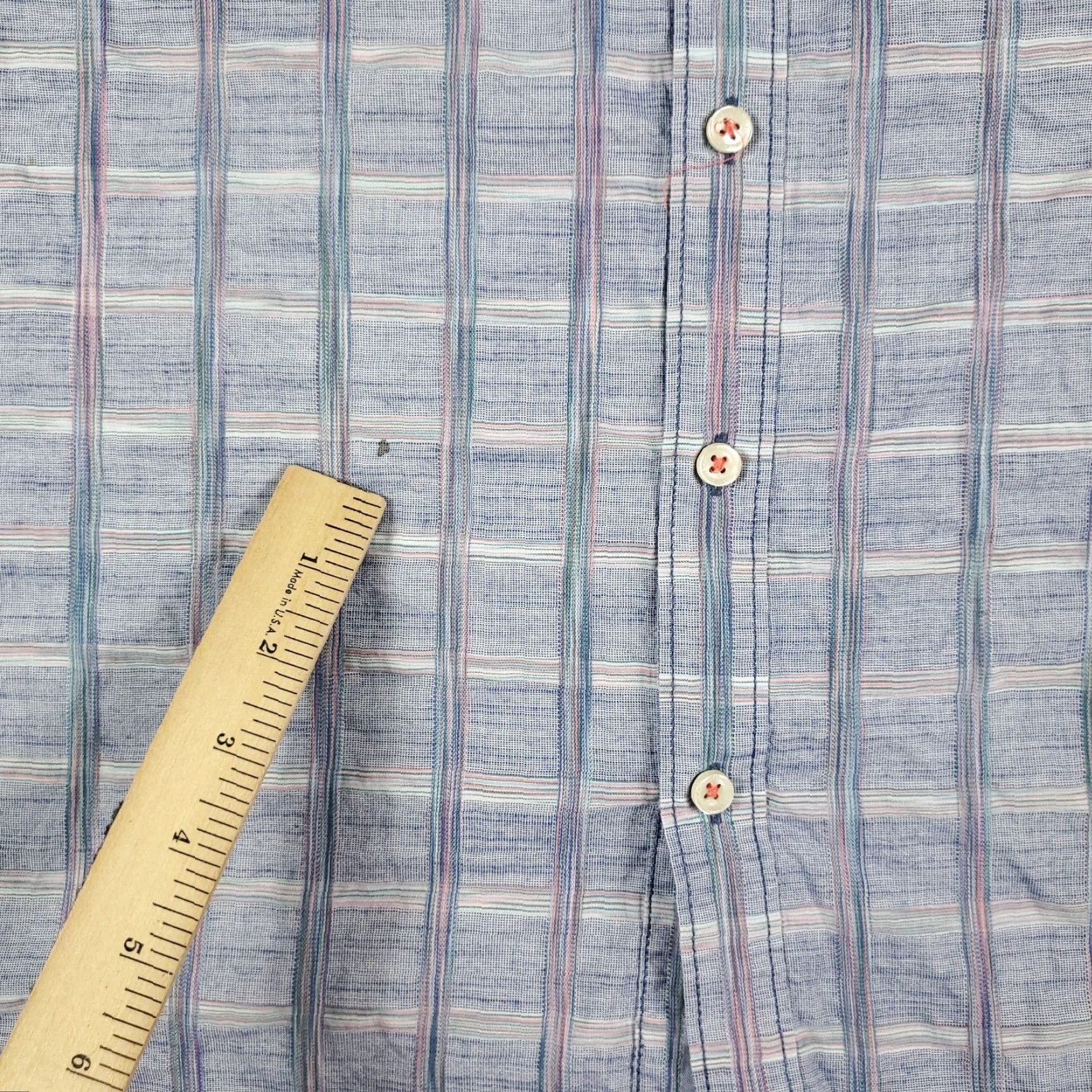 Tommy Bahama Tommy Bahama Shirt Mens 2XL Gray Plaid Long Sleeve Pocket Button-Up Casual Business Travel Wedding Mens Size US XXL / EU 58 / 5 - 3 Thumbnail