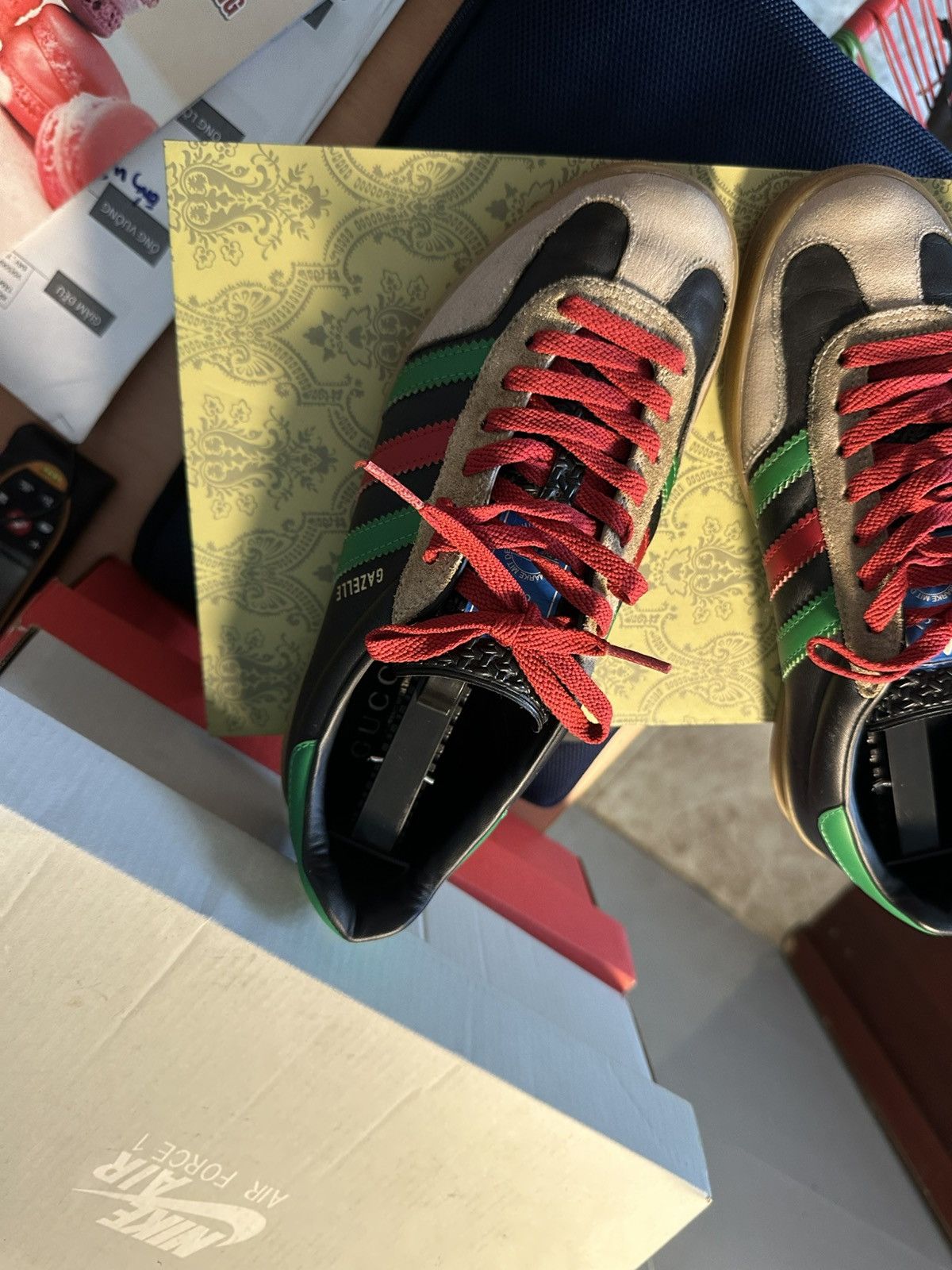 Adidas × Gucci AUTHENTIC Men’s Gucci Gazelle Size US 7.5 / EU 40-41 - 3 Thumbnail