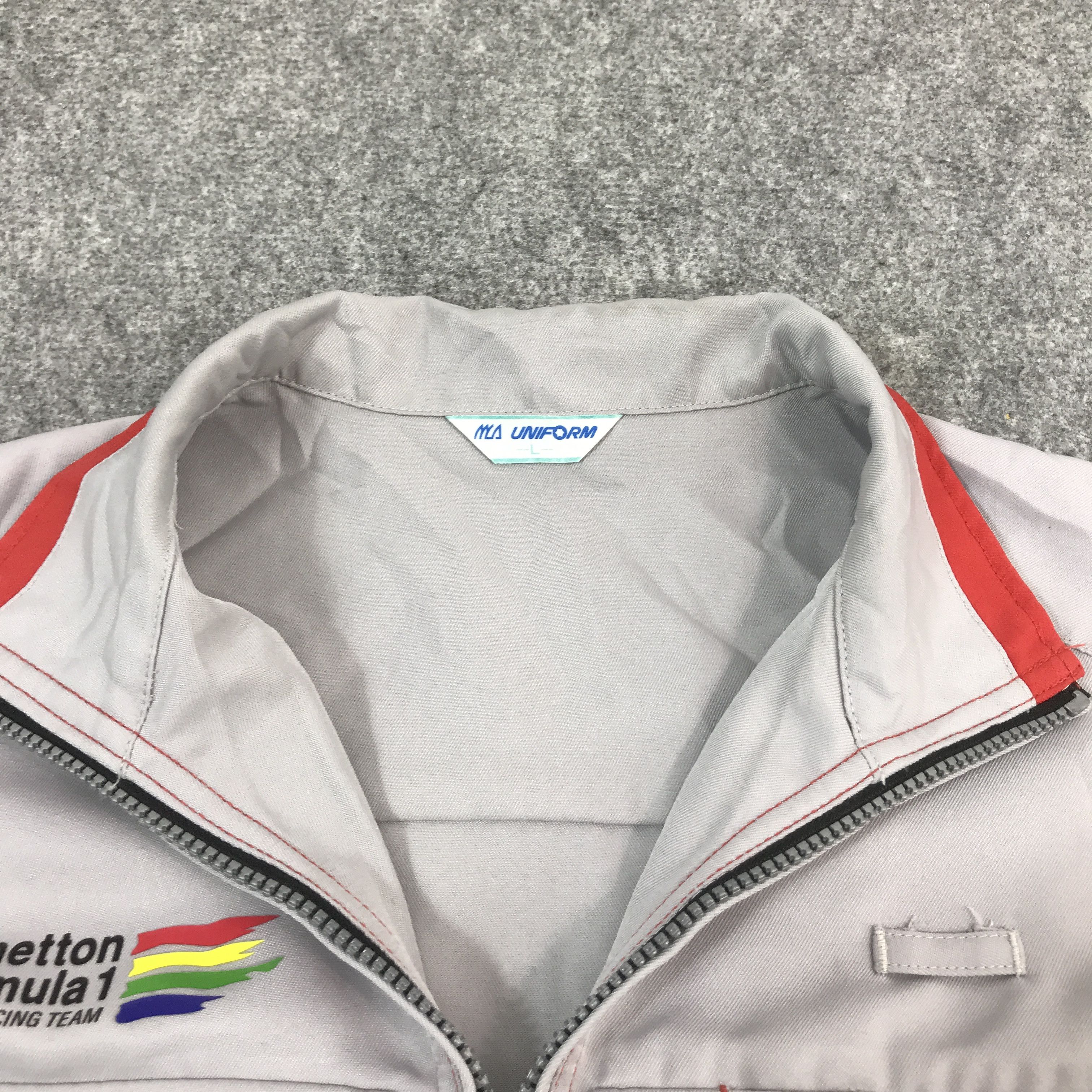 United Colors Of Benetton Vtg benetton formula 1 racing team Motorsport custom jacket Size US L / EU 52-54 / 3 - 5 Thumbnail