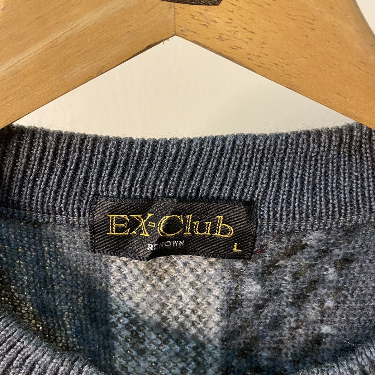 Vintage Ex-Club Knitted Sweater Coogi Style Size US L / EU 52-54 / 3 - 3 Thumbnail