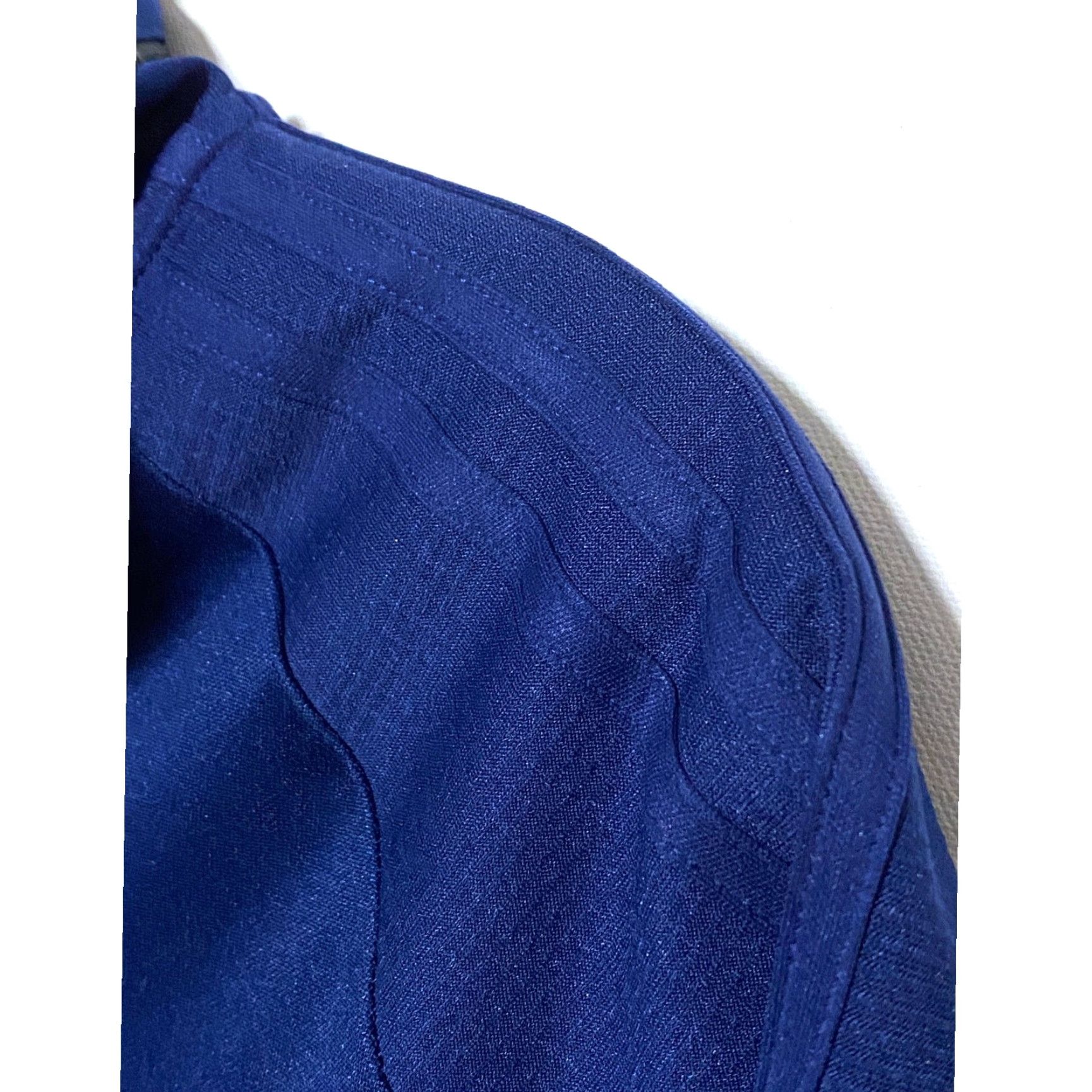 Adidas Adidas Track Jacket Mens S Blue Climalite Full Zip Performance Tracksuit Top Size 36R - 2 Thumbnail