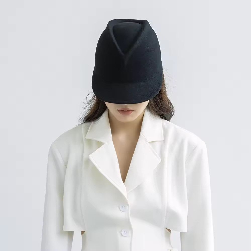 Japanese Brand Wool Riding Peaked Cap Size ONE SIZE - 3 Thumbnail