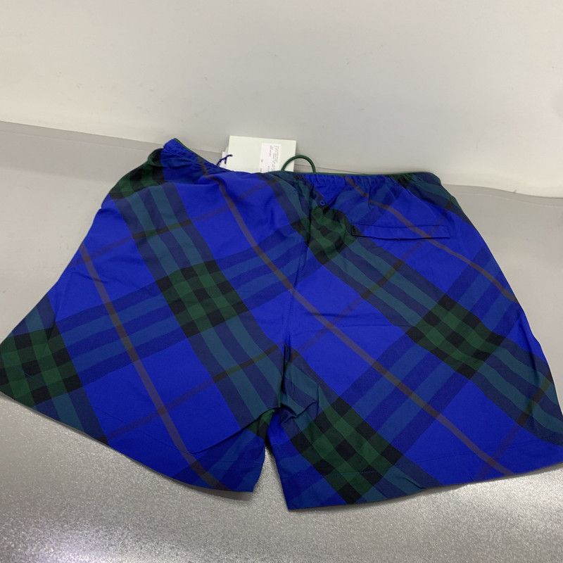 Burberry Burberry Blue Check Swim Shorts for Men 0079 Size US 27 - 1 Thumbnail