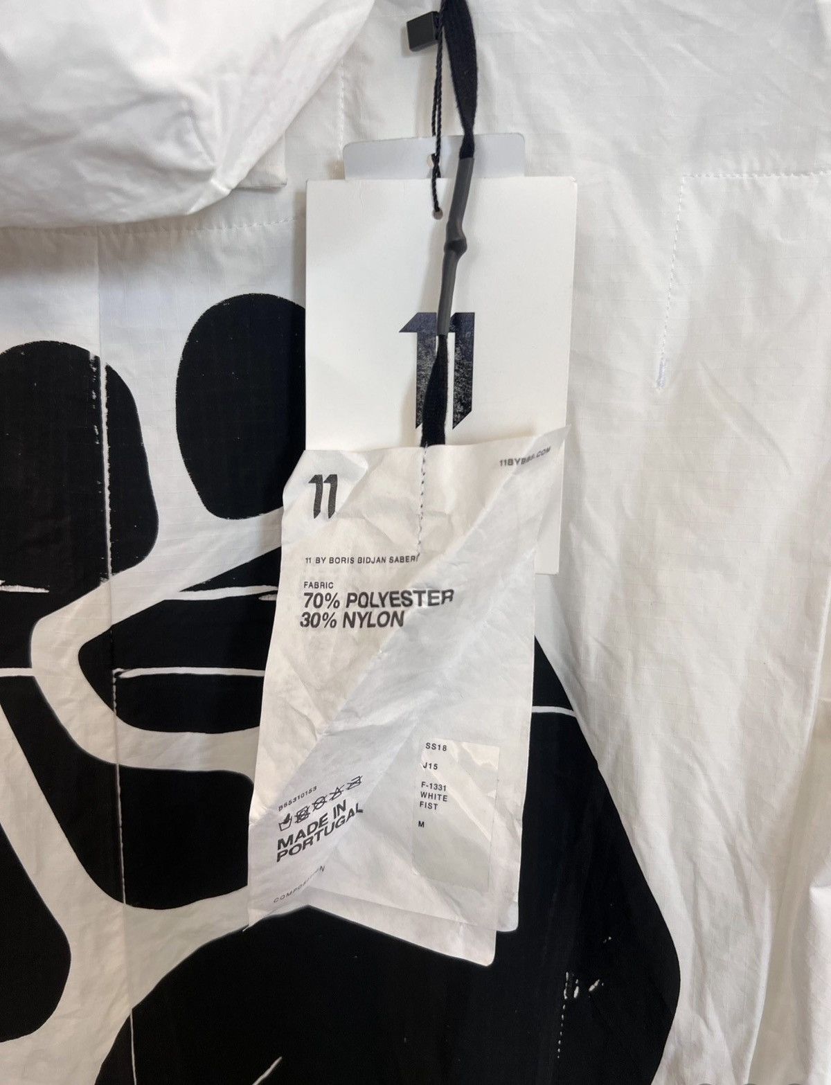 11 By Boris Bidjan Saberi 11ByBBS Fist-Print Mid-Length Parka Size US M / EU 48-50 / 2 - 7 Thumbnail