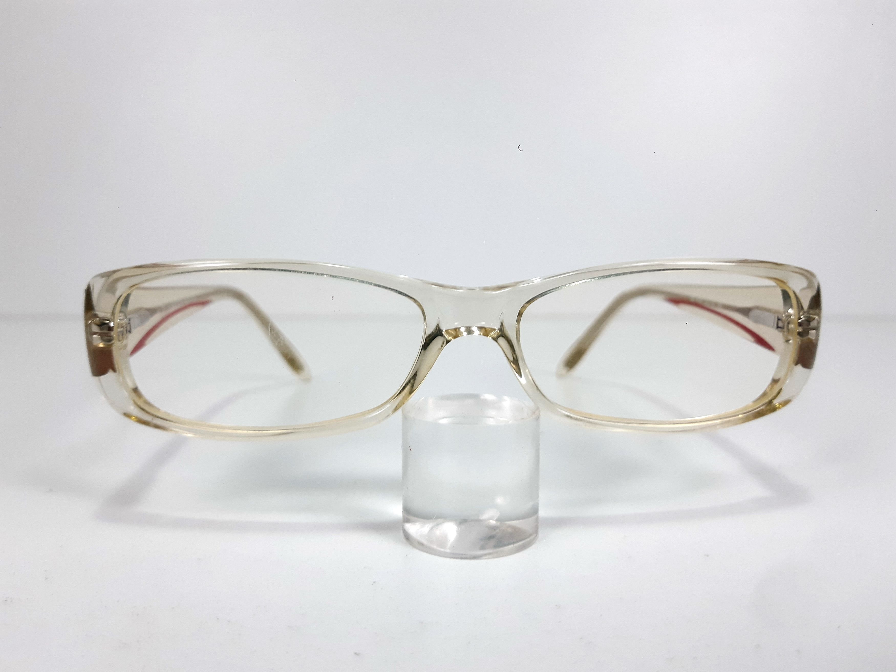 Krizia Vintage KRIZIA 065 MD4 Transparent Eyeglasses Frame Size ONE SIZE - 2 Thumbnail