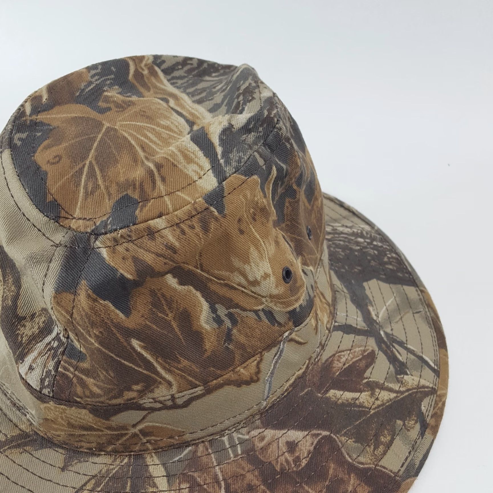 Vintage VINTAGE Mossy Oak Camouflage Hunting Safari Hat Men Adult Medium Outdoor Sun UV Protection Cotton Canvas 90s 00s Y2K Size ONE SIZE - 6 Thumbnail