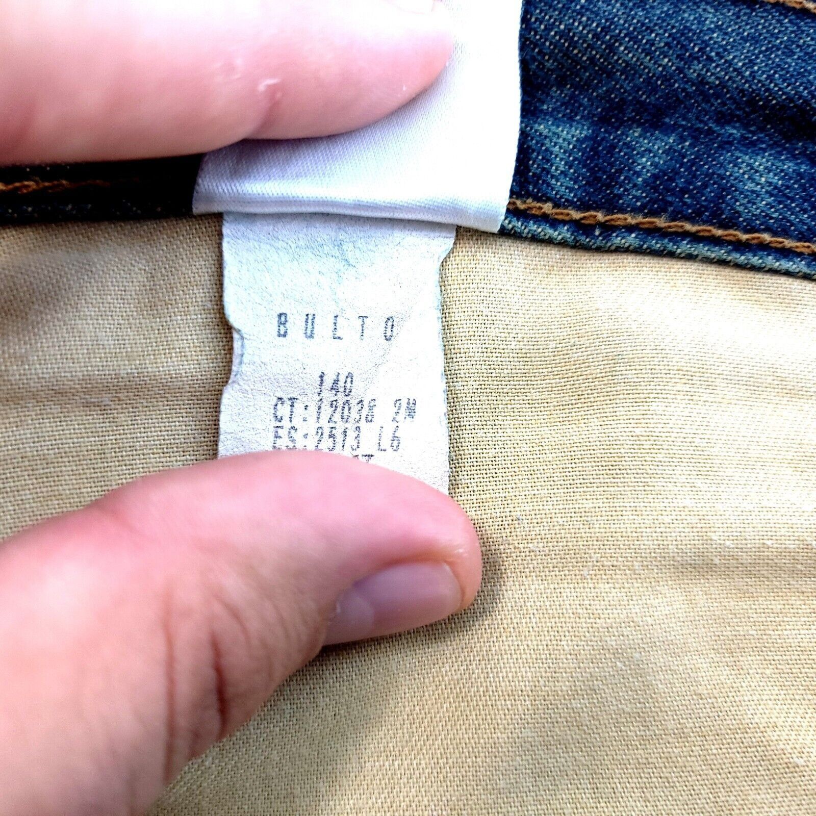 American Eagle Outfitters American Eagle Distressed Blue Brown Whiskering Stone Wash D Size US 40 / EU 56 - 13 Thumbnail