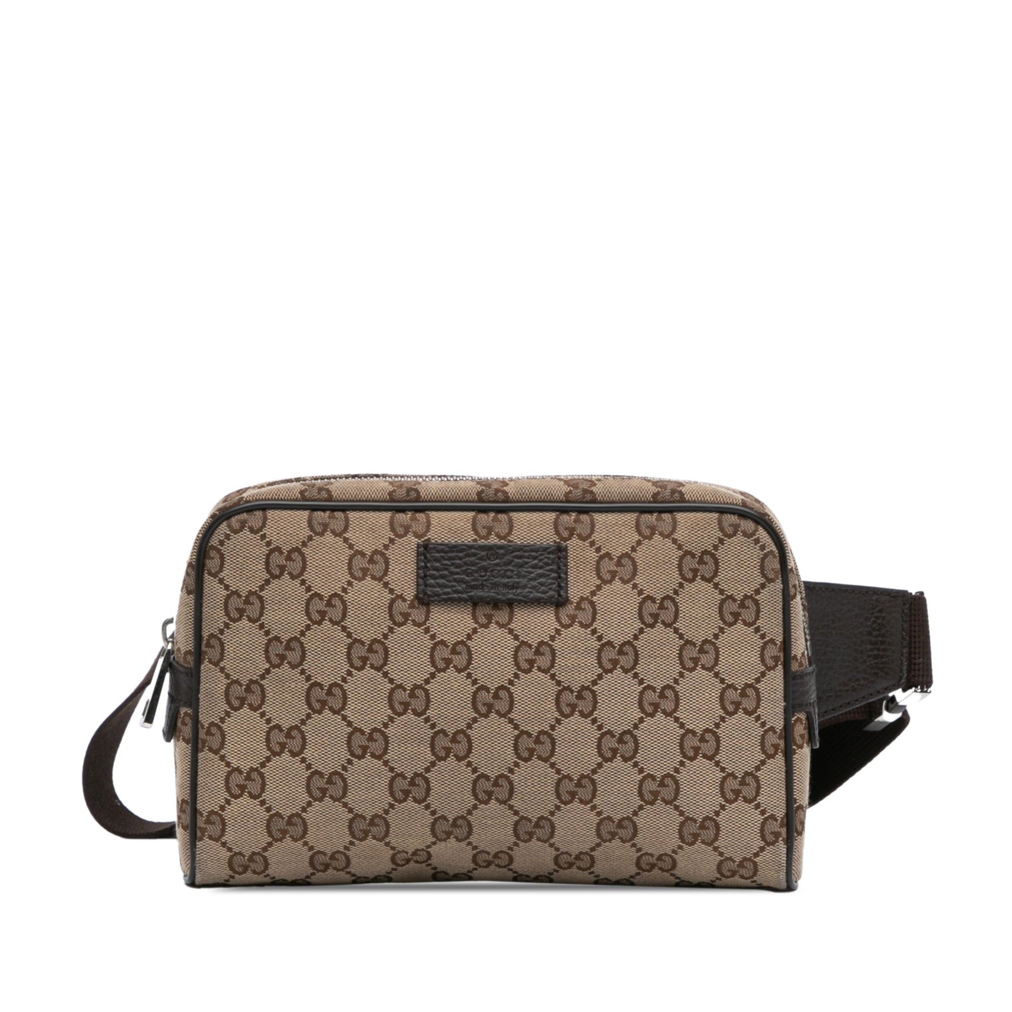 Gucci Gucci GG Canvas Belt Bag Brown Size ONE SIZE - 1 Thumbnail