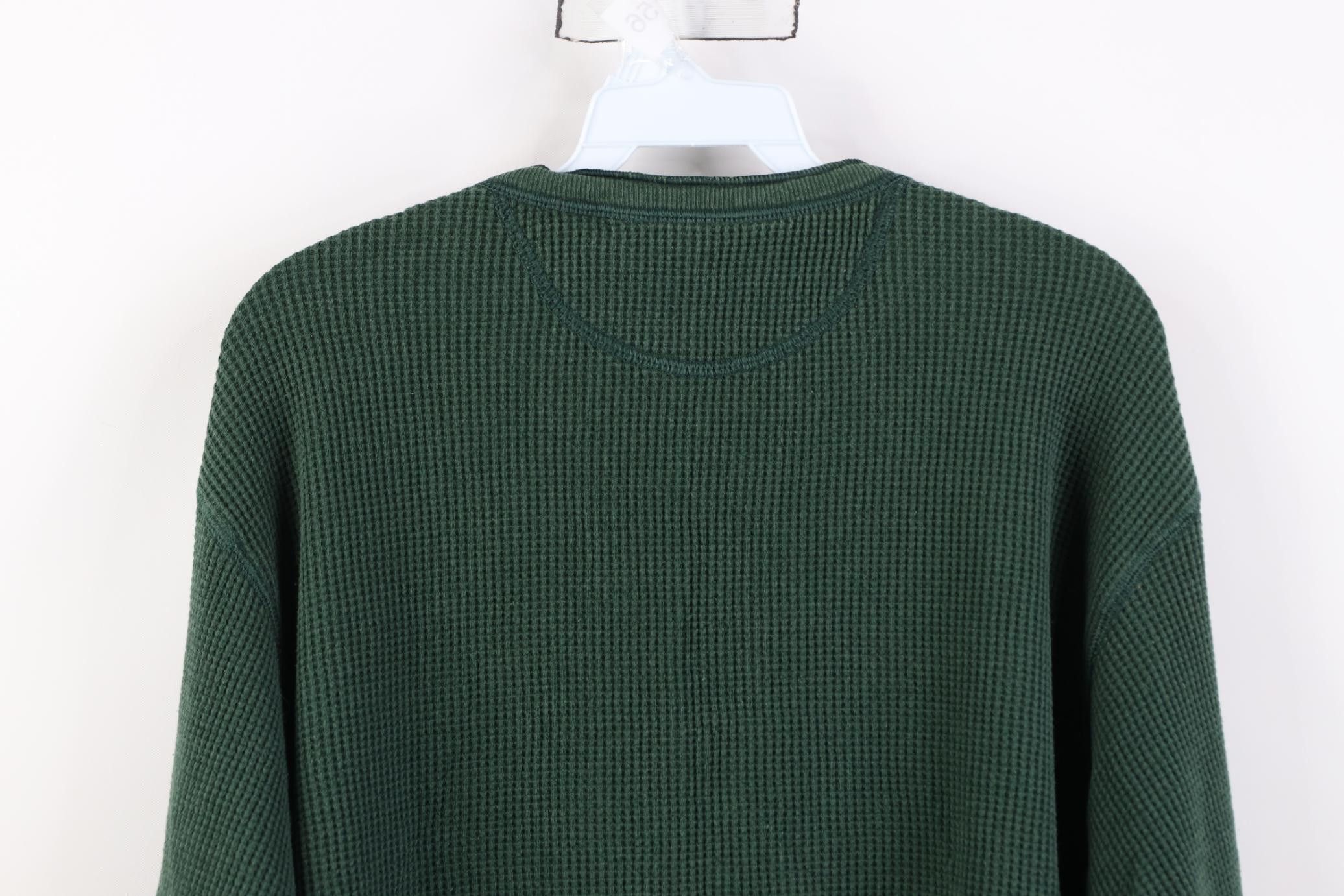 Vintage Vintage Y2K Old Navy Fit Thermal Waffle Knit Henley T-Shirt Size US XL / EU 56 / 4 - 11 Thumbnail