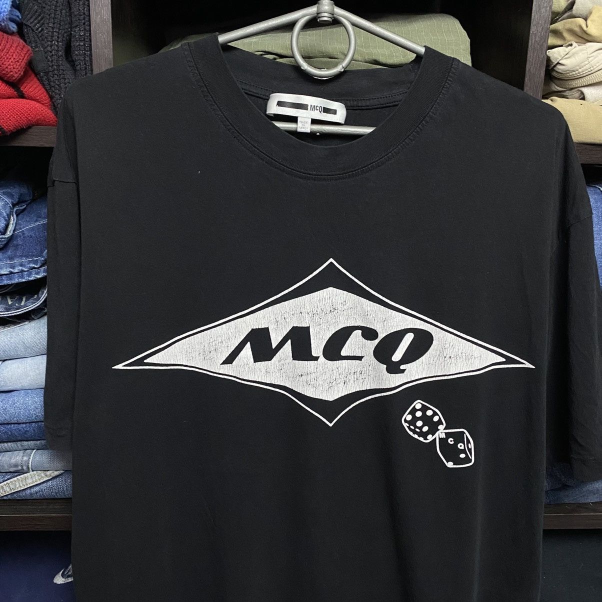 MCQ Luxury Mcq Alexander McQueen Big Logo designer tee size L Size US L / EU 52-54 / 3 - 2 Thumbnail