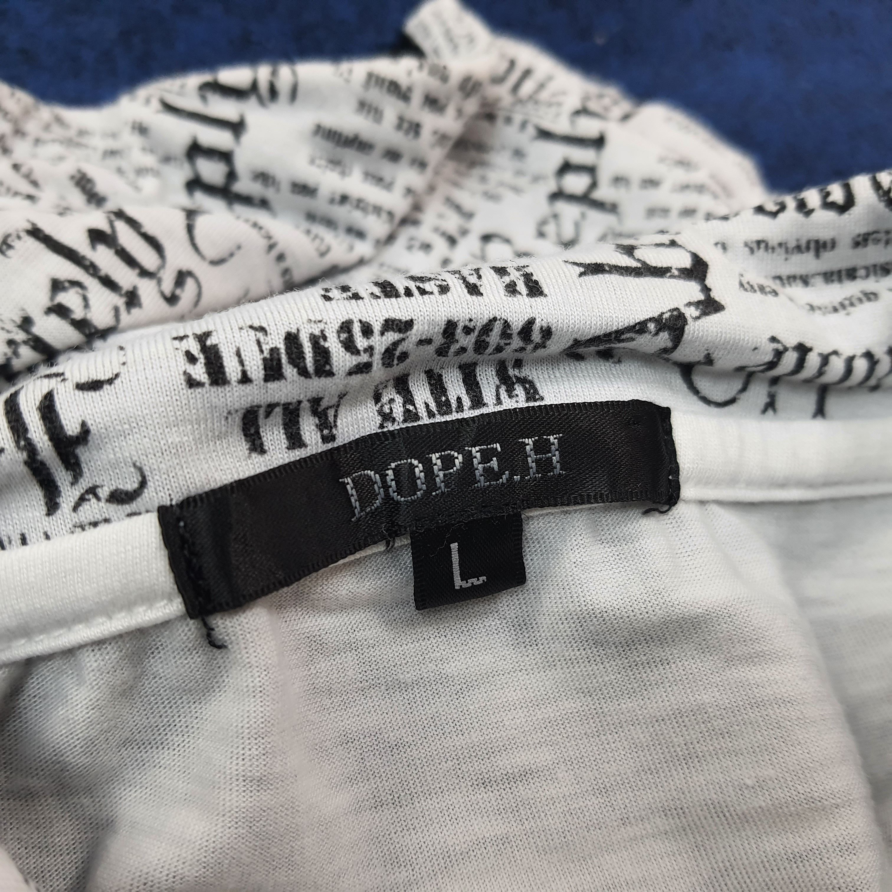 Vintage Vintage Dope.h Japanese Brand Emo Style Tshirt C223N51 Size US S / EU 44-46 / 1 - 5 Thumbnail