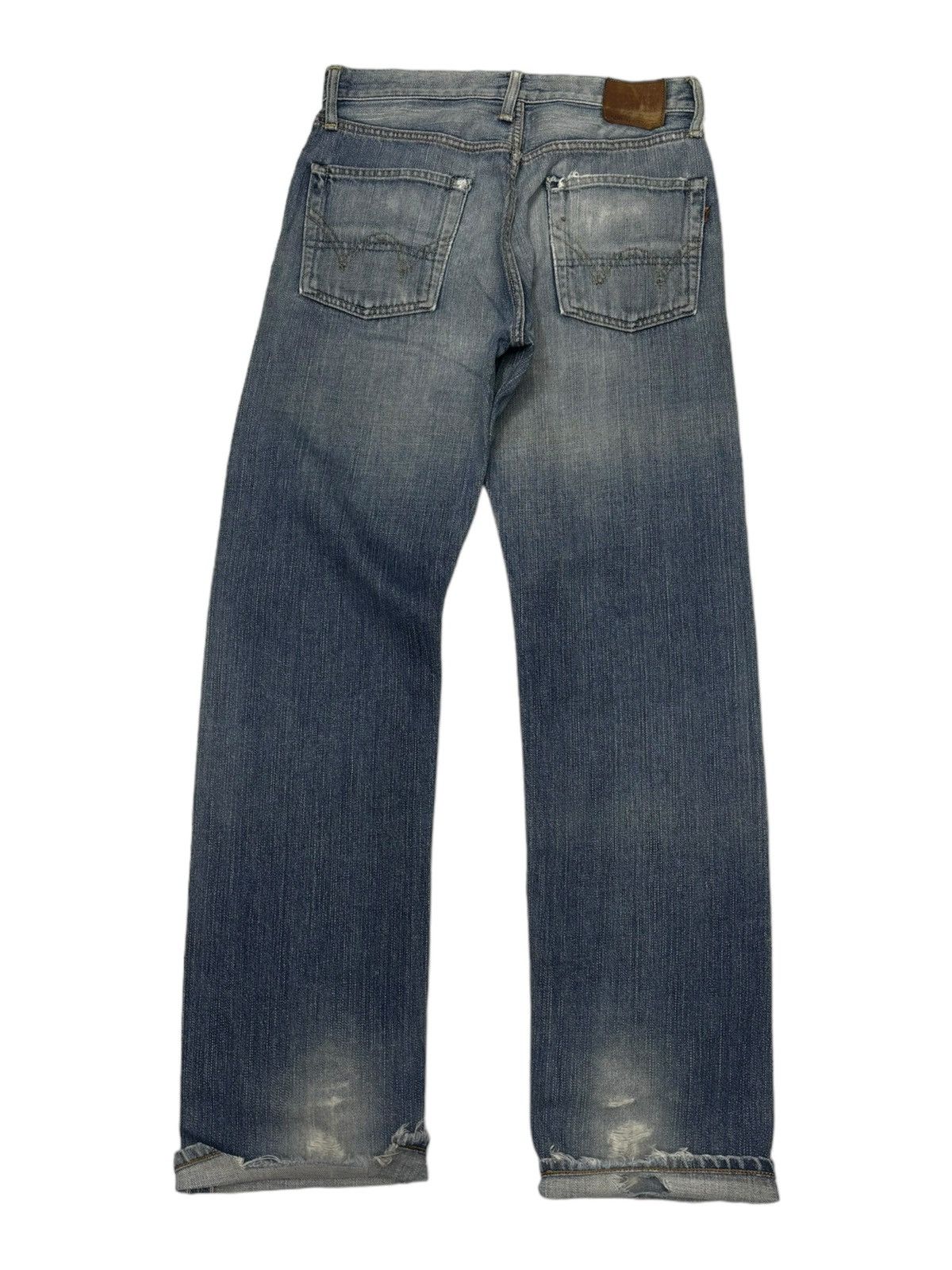 Edwin EDWIN 505zxx SELVEDGE DISTRESSED DENIM JEANS Size US 29 - 2 Thumbnail