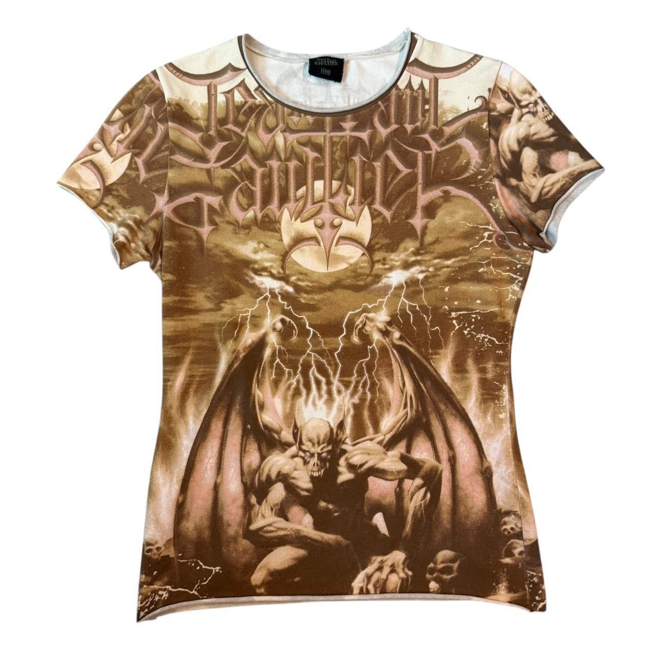 Jean Paul Gaultier Femme Gargoyle T-Shirt Brown SS2001