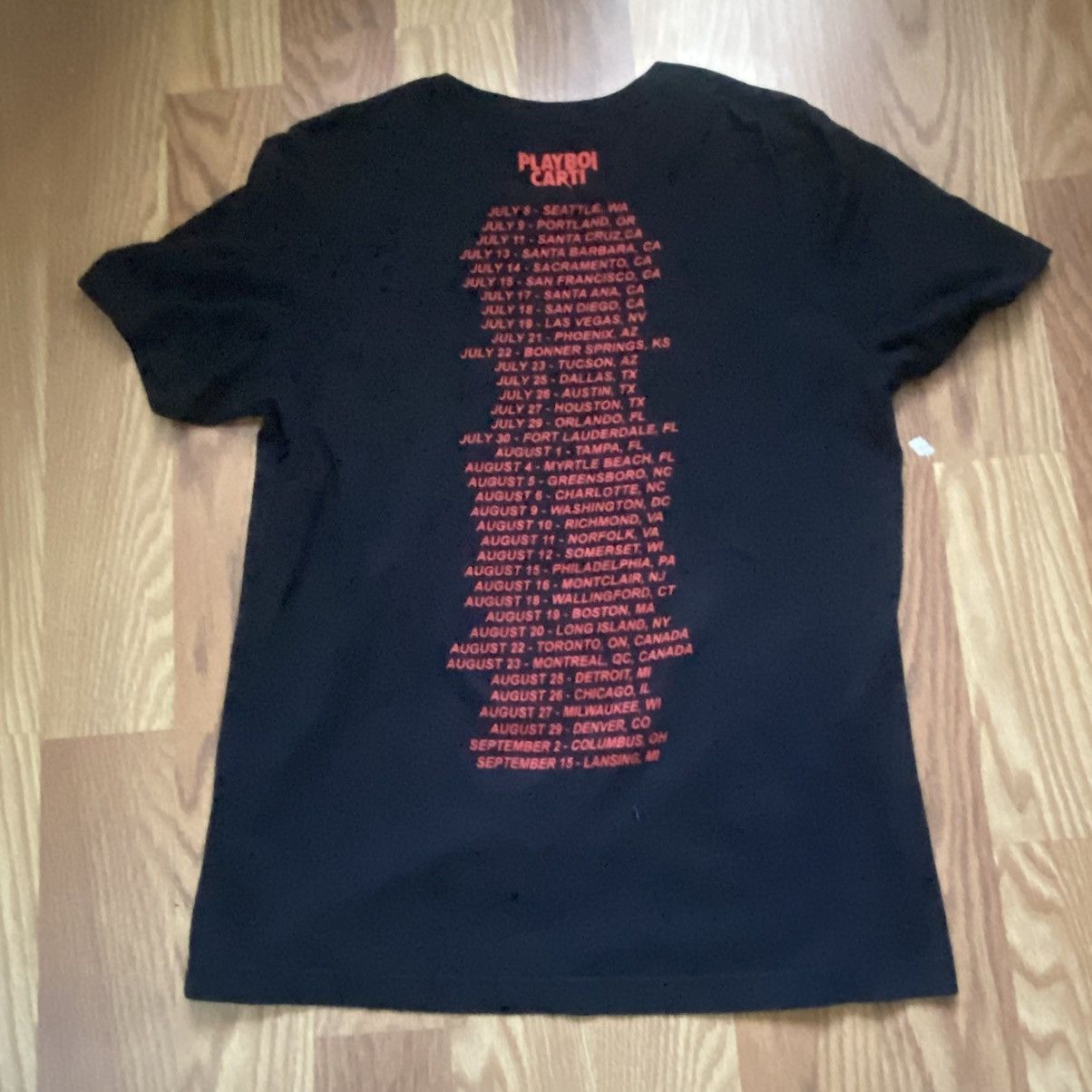 Playboi Carti playboi carti 2017 concert tour tee Size US L / EU 52-54 / 3 - 3 Thumbnail