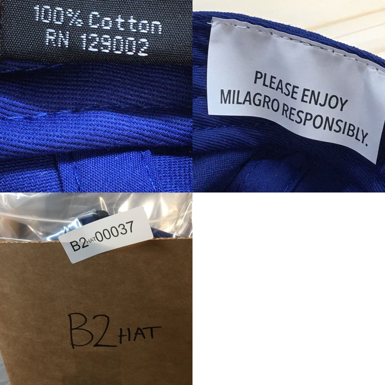 Vintage Otto Milagro Snapback Hat Mens Blue One Size Flat Brim Embroidered Logo Size ONE SIZE - 9 Thumbnail