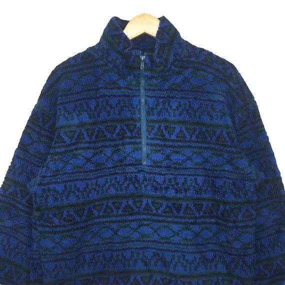 Vintage BOSSY HILL International Navajo Aztec Fleece Jacket Size US M / EU 48-50 / 2 - 4 Thumbnail