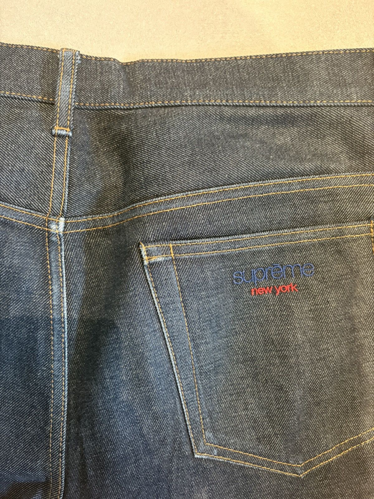 Supreme Supreme Indigo Rigid Baggy Selvedge Jeans Size US 32 / EU 48 - 4 Thumbnail
