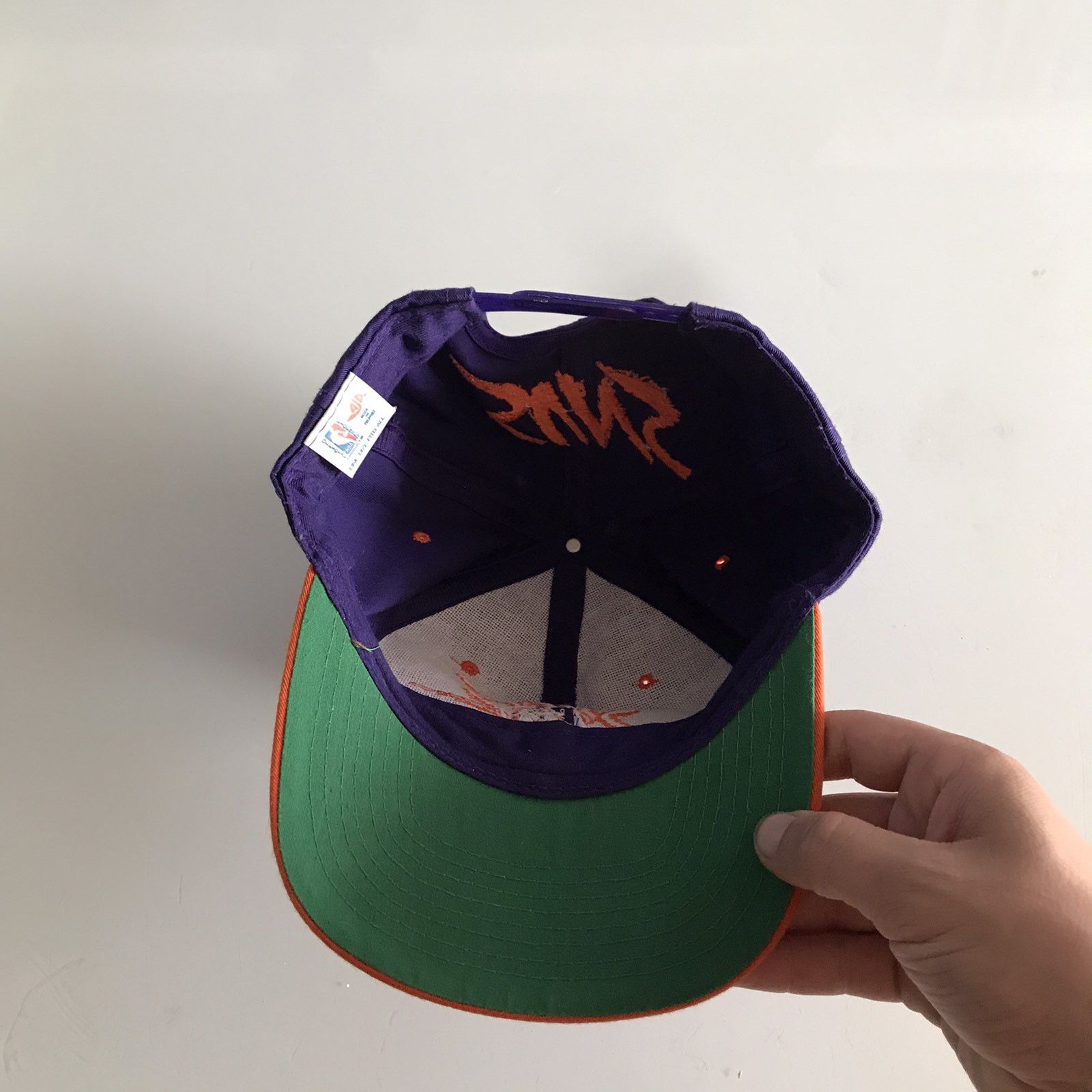 NBA Vintage 90s Phoenix Suns Basketball Cap NBA SnapBack Hat Size ONE SIZE - 3 Thumbnail