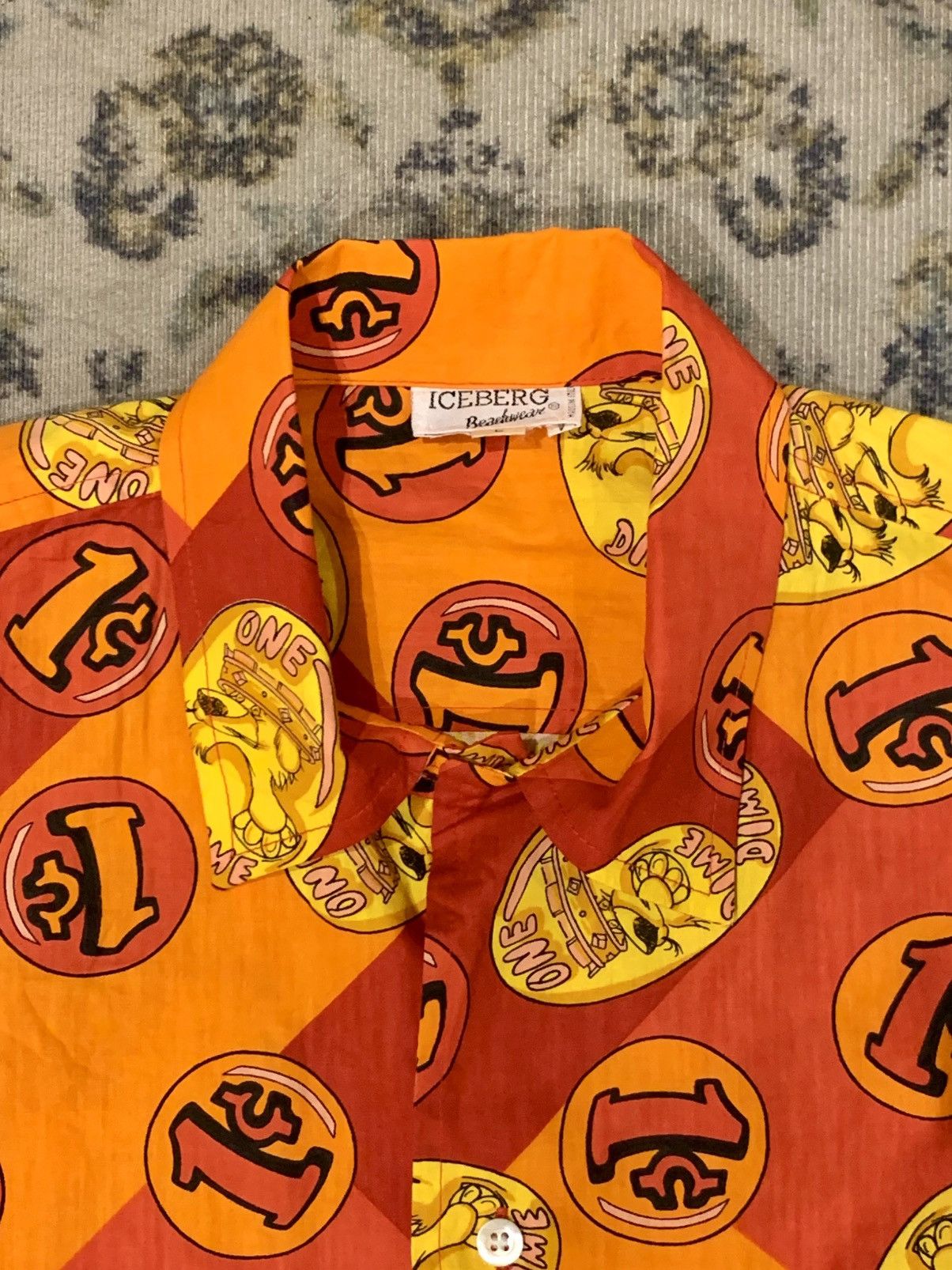Iceberg × Kanye West × Vintage 80’s Iceberg open collar shirt Size US XL / EU 56 / 4 - 2 Thumbnail