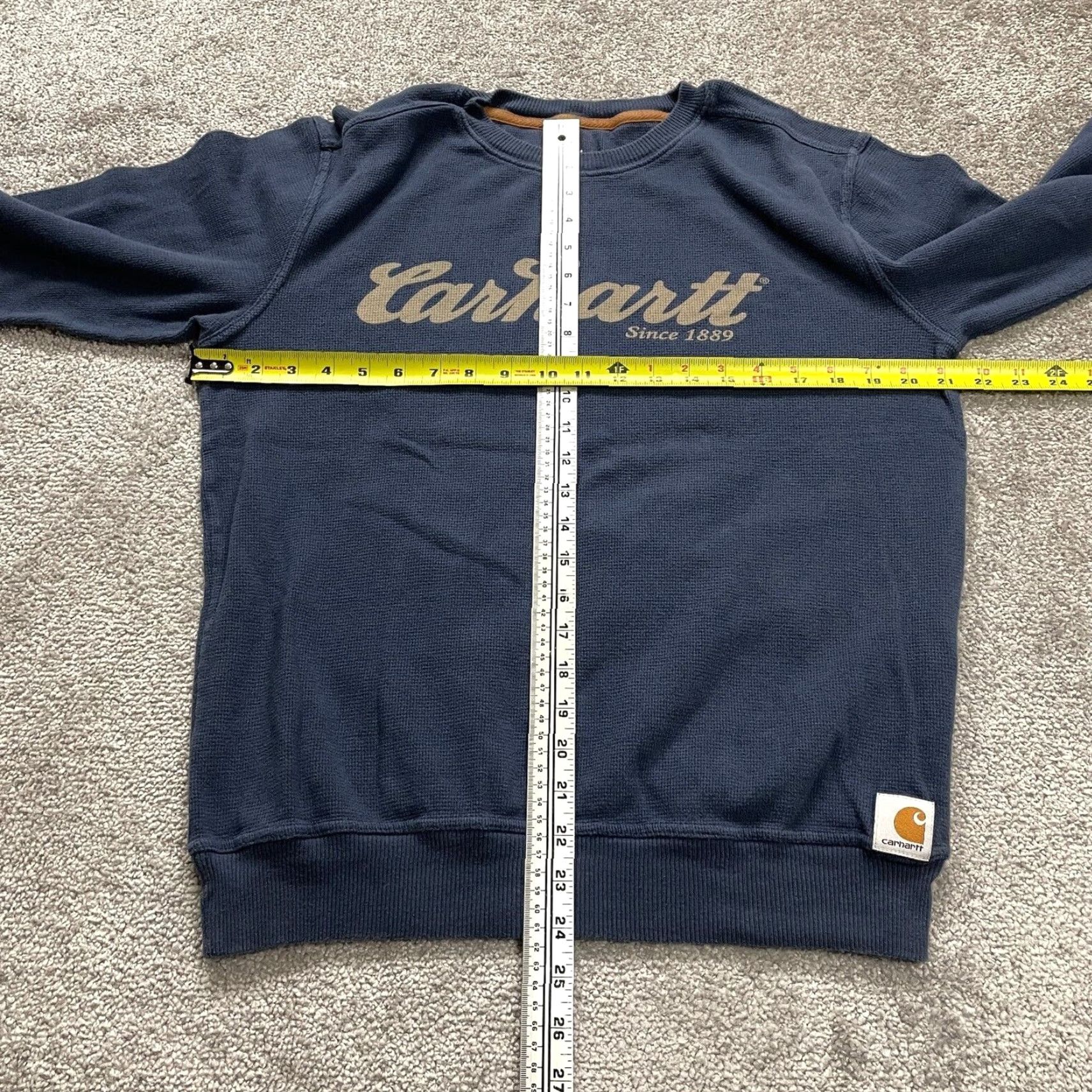 Carhartt Carhartt Sweatshirt Women M Blue Cotton Crew Neck Pullover All Seasons Breathable Lightweight Logo Outdoor Casual Womens Size M / US 6-8 / IT 42-44 - 6 Thumbnail