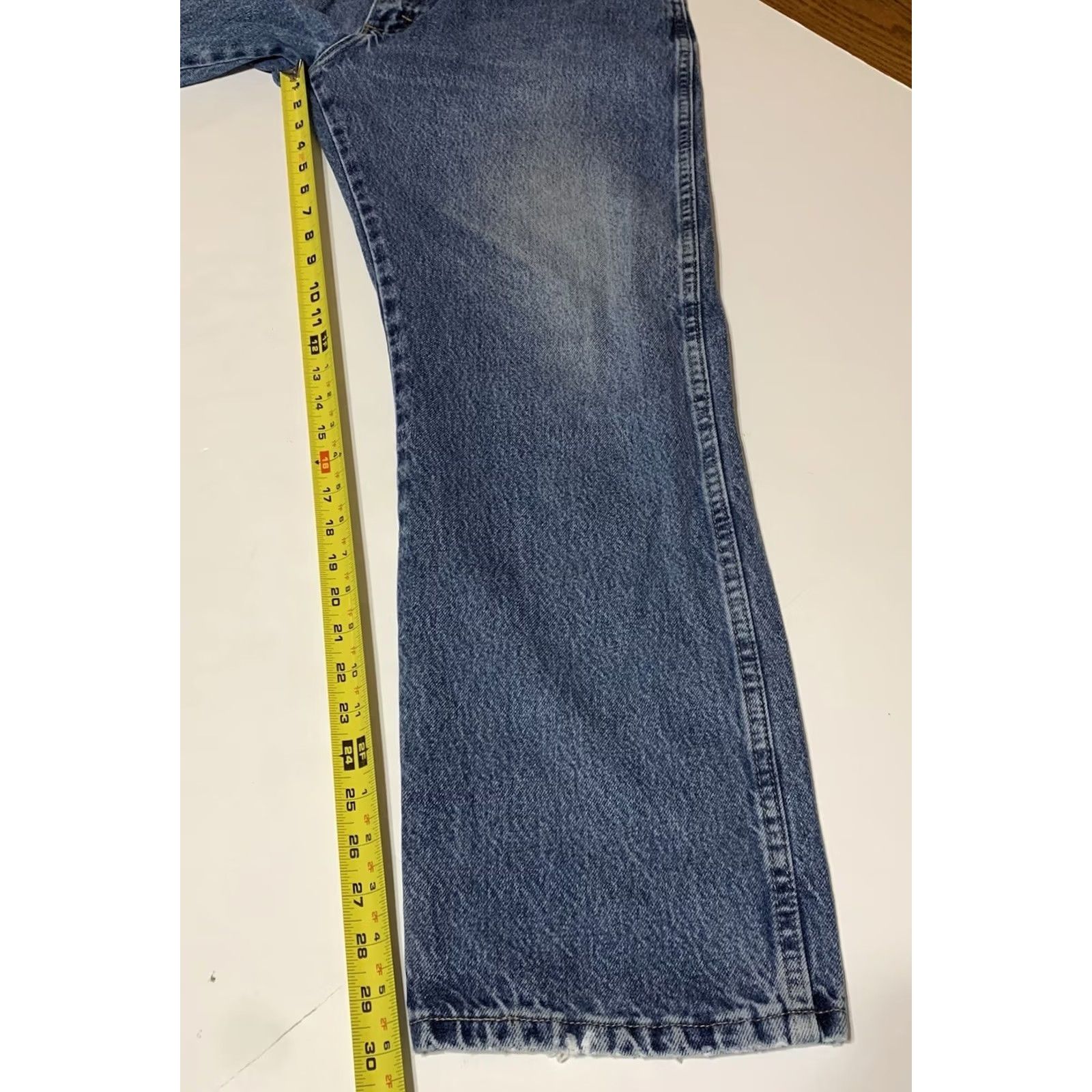 Wrangler Wrangler Jeans Regular Fit Denim Blue Jeans Mens 36x30 Straight Leg Distressed Wrangler Premium Quality Size US 36 / EU 52 - 5 Thumbnail