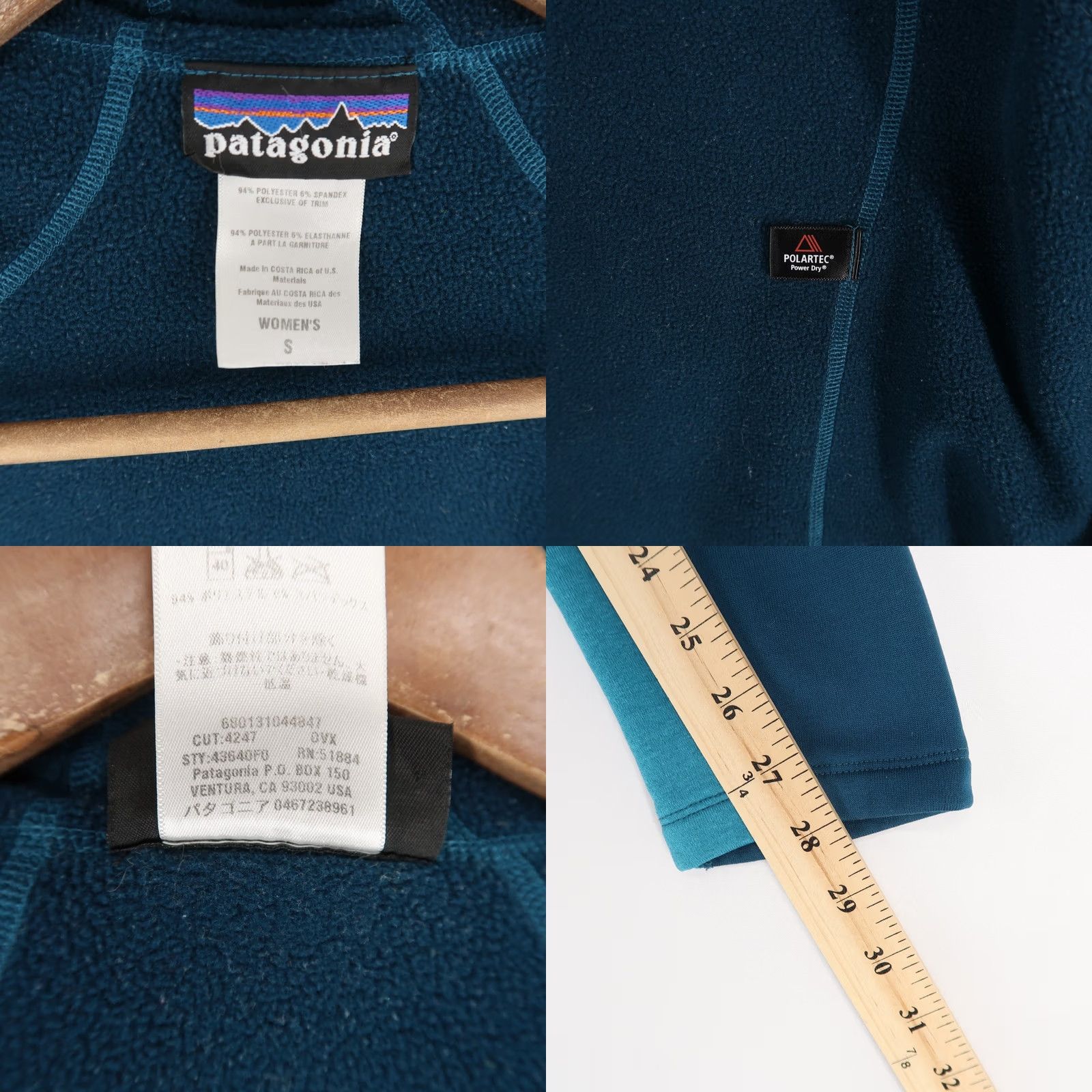 Patagonia Patagonia Capilene 4 Expedition Weight Hoodie Womens S Teal Blue Full Zip Size S / US 4 / IT 40 - 8 Thumbnail