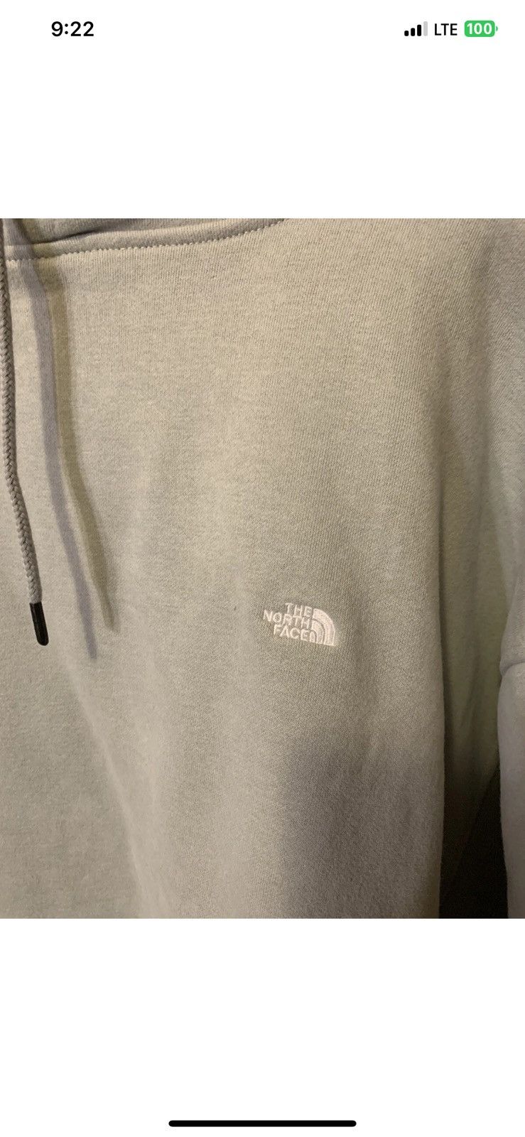 The North Face mens sz XL gray hoodie jacket pullover