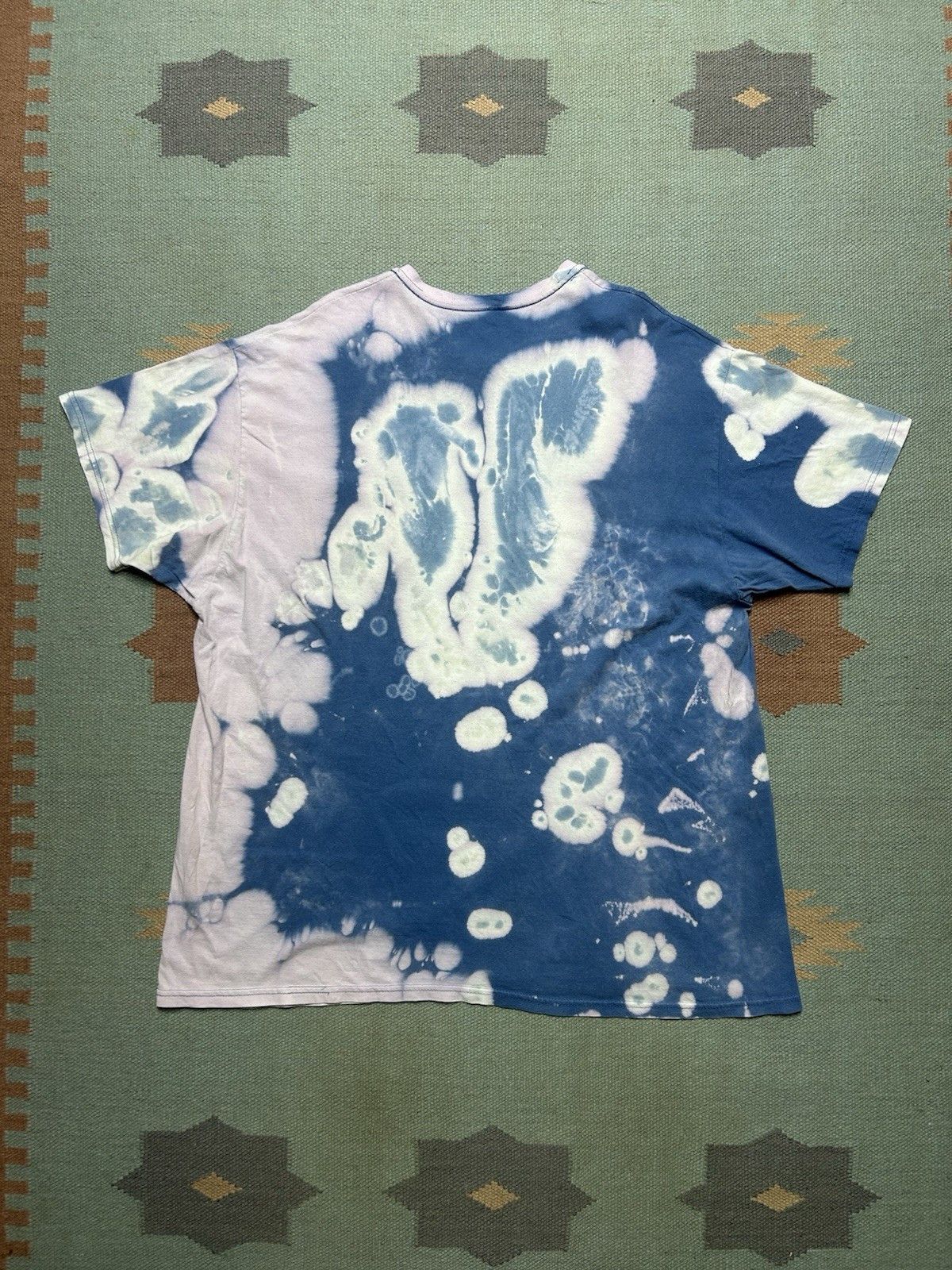 Hanes Hanes pocket t shirt bleach tie dye hippie distressed XL Size US XL / EU 56 / 4 - 7 Thumbnail