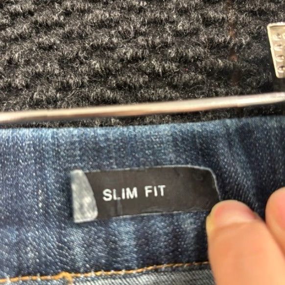 Vintage Judy Blue Jeans Los Angeles Women Blue Denim Slim Fit Size 30 11/30 Dark Wash Skinny Pants Size 30" / US 8 / IT 44 - 3 Thumbnail