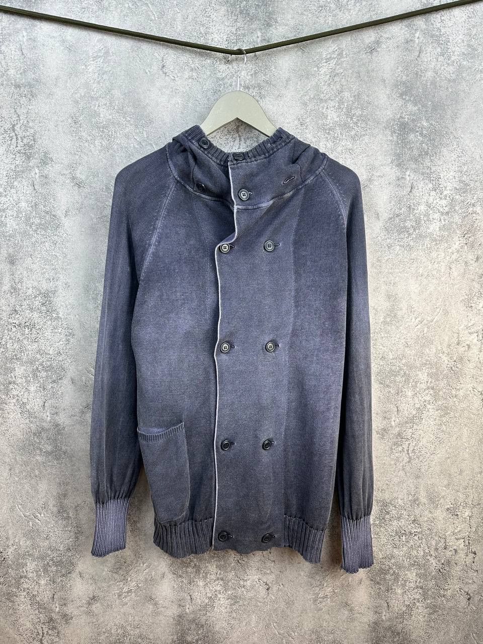 Diesel Diesel Avant-Garde Double Breasted Jacket Hoodie Washed Blue Size US M / EU 48-50 / 2 - 1 Thumbnail
